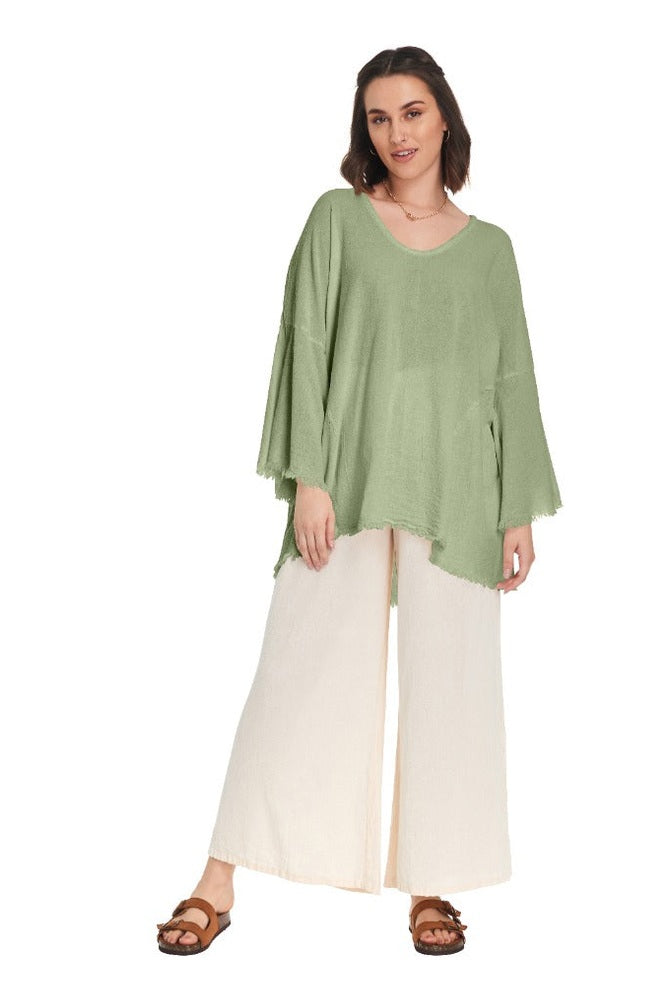 Monarch Cotton Gauze Blouse – Final Sale-Oh My Gauze