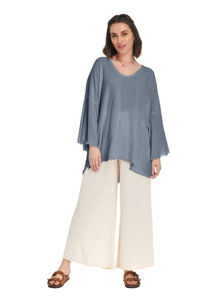 Monarch Cotton Gauze Blouse – Final Sale-Oh My Gauze