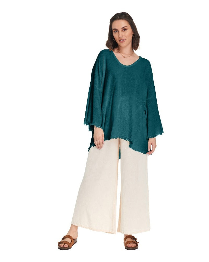 Monarch Cotton Gauze Blouse – Final Sale-Oh My Gauze