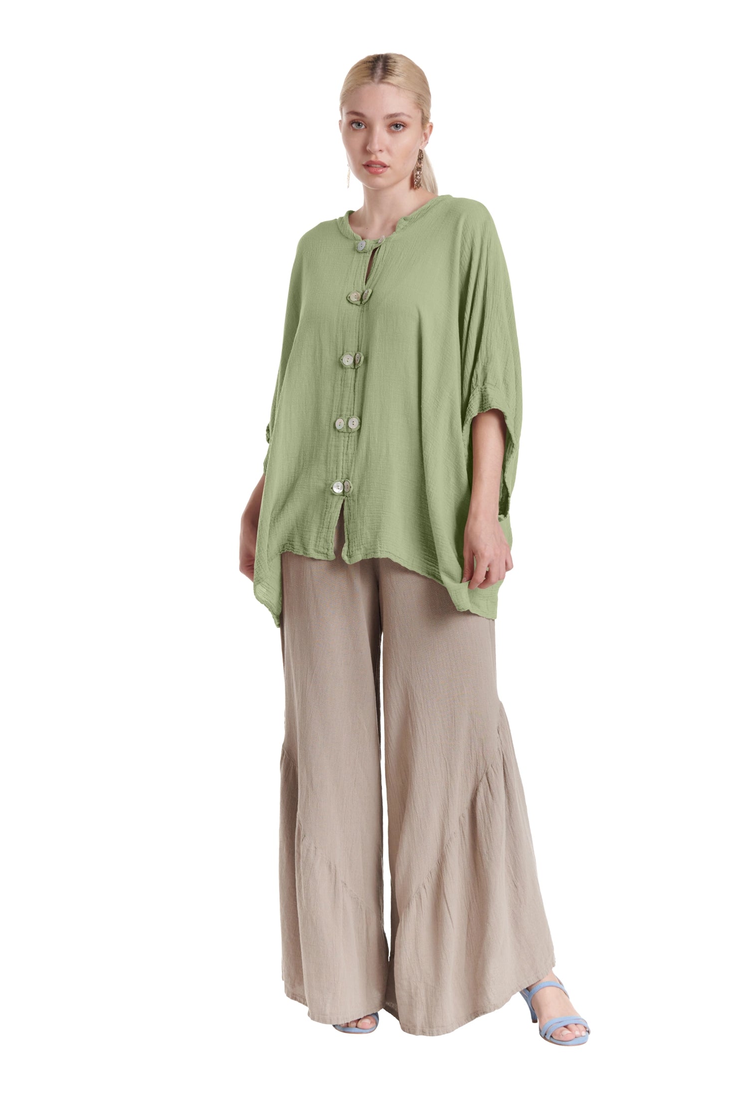 Orient Cotton Gauze Blouse – New Arrival-Oh My Gauze