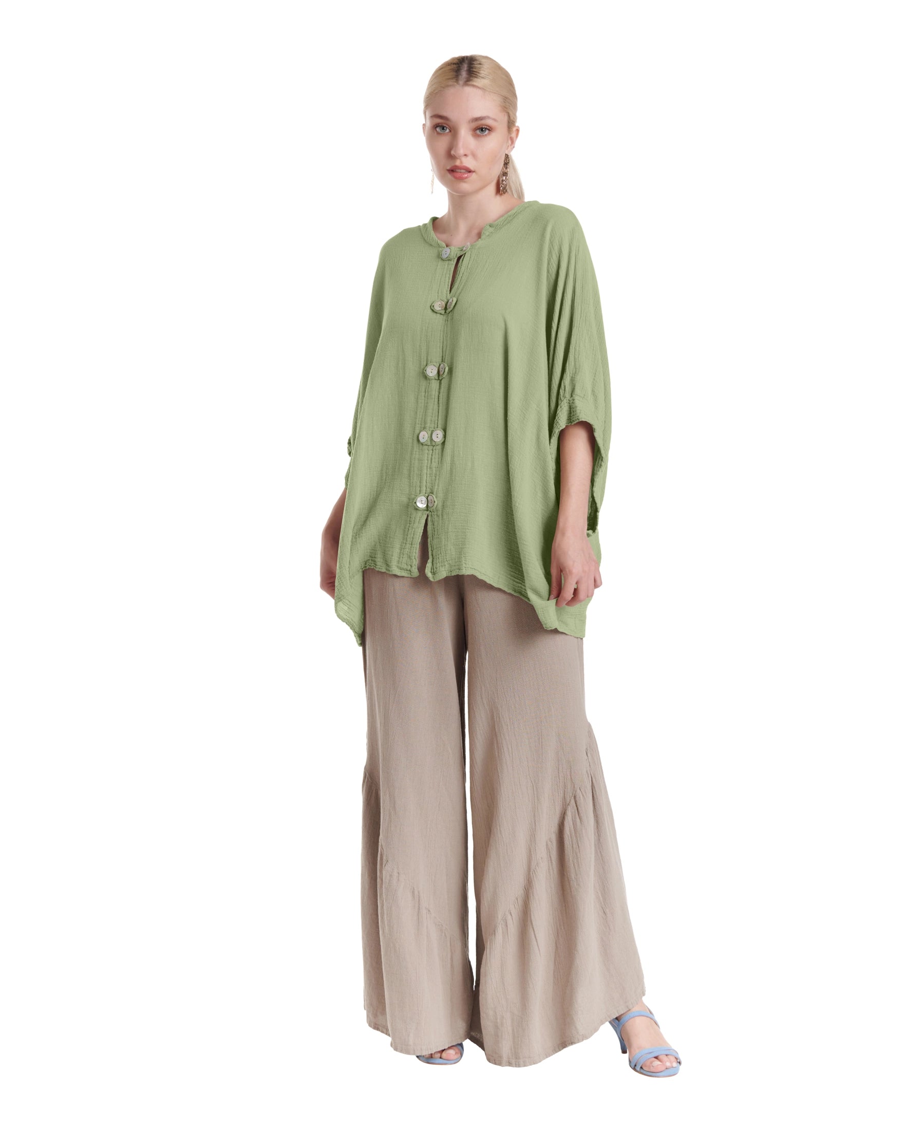Orient Cotton Gauze Blouse-Oh My Gauze