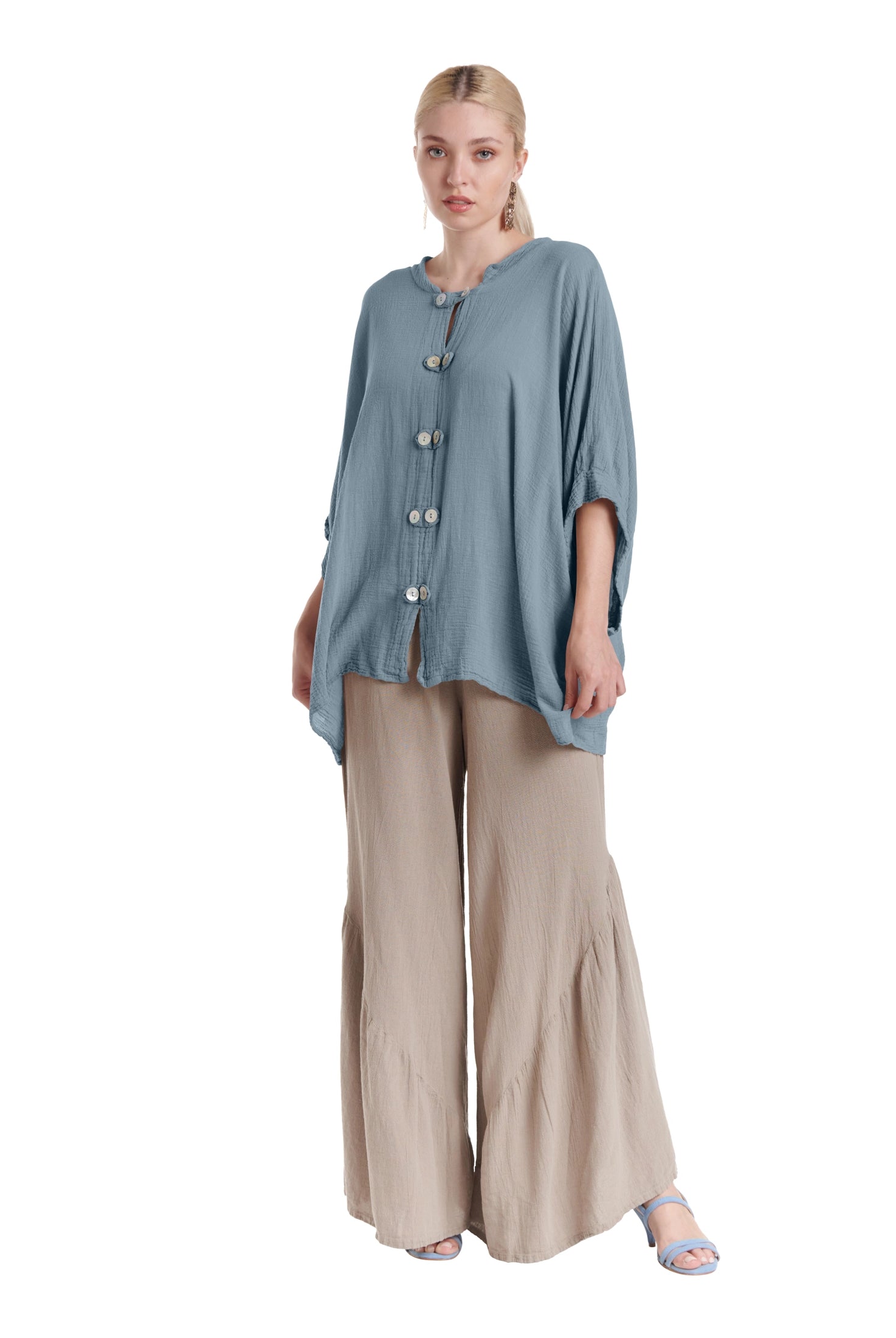 Orient Cotton Gauze Blouse – New Arrival-Oh My Gauze