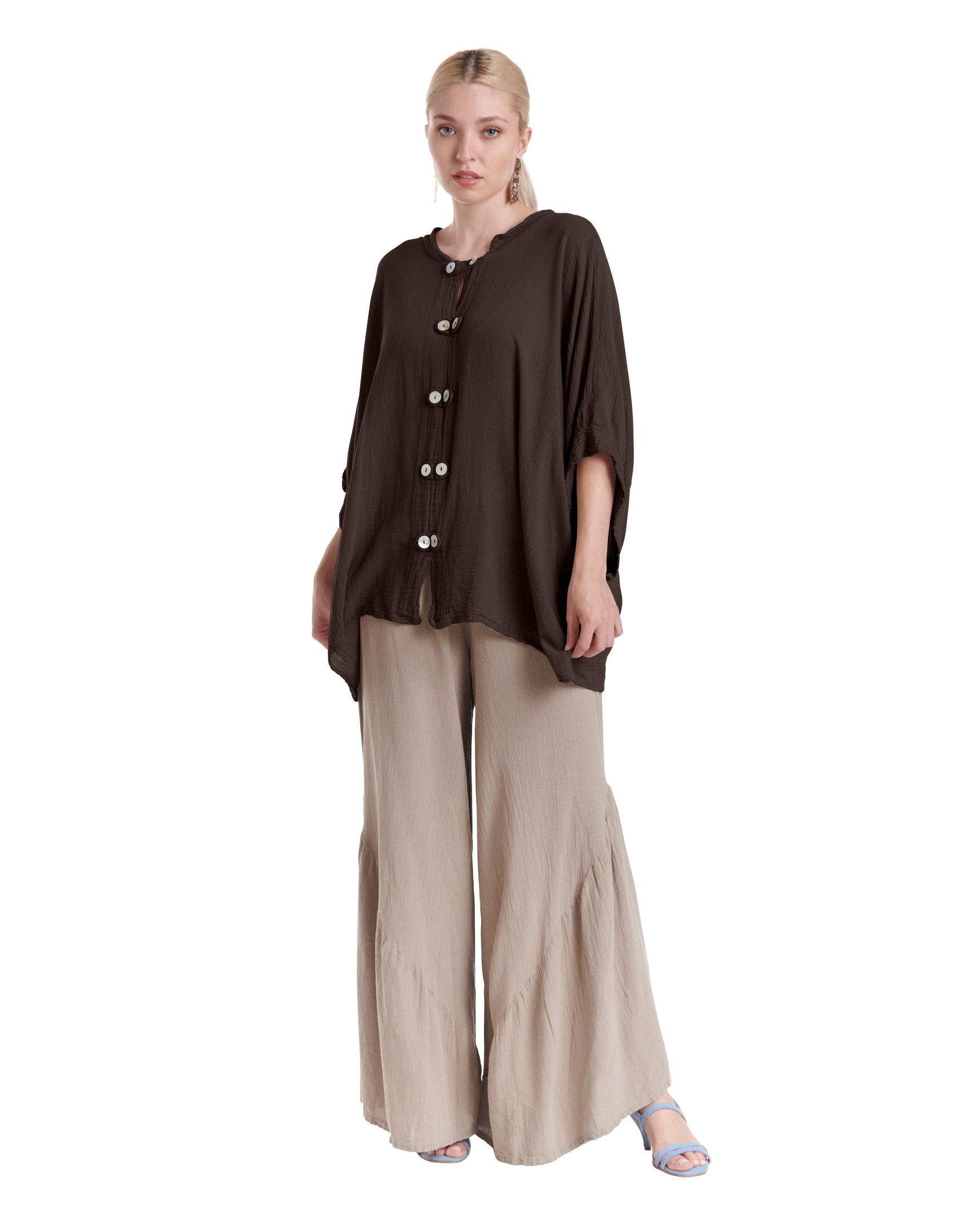 Orient Cotton Gauze Blouse-Oh My Gauze