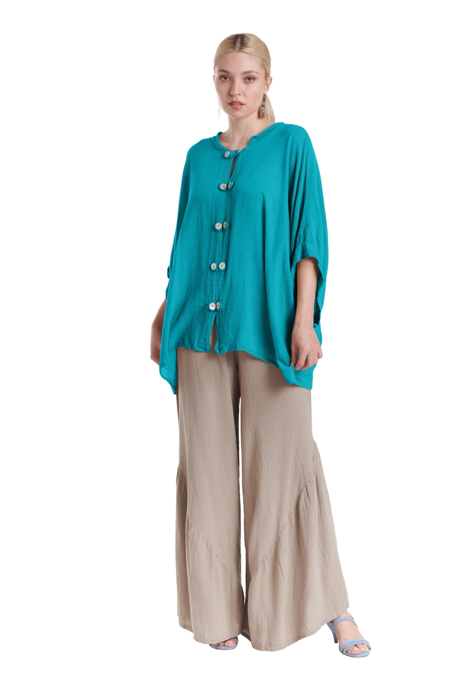 Orient Cotton Gauze Blouse – New Arrival-Oh My Gauze