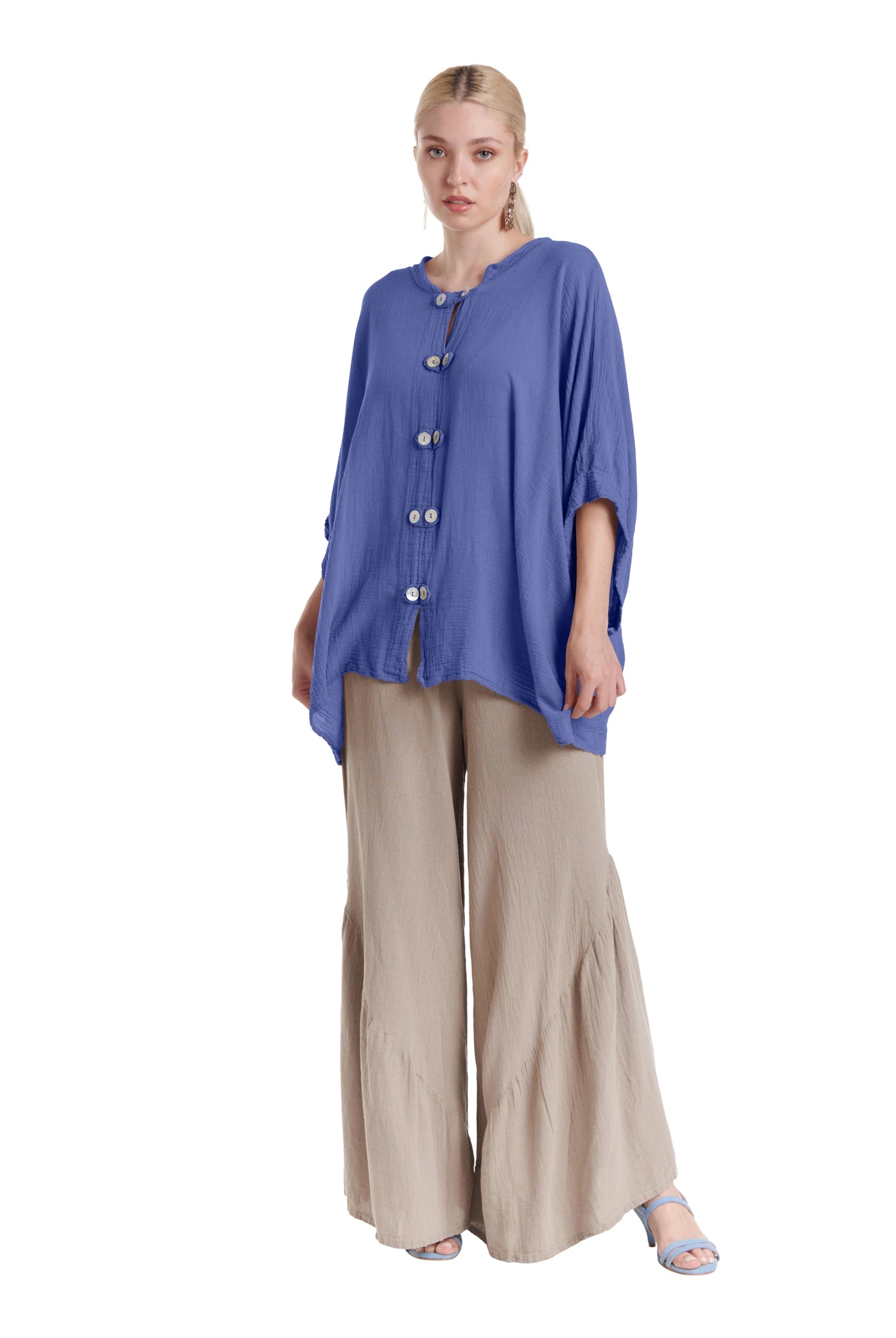 Orient Cotton Gauze Blouse – New Arrival-Oh My Gauze