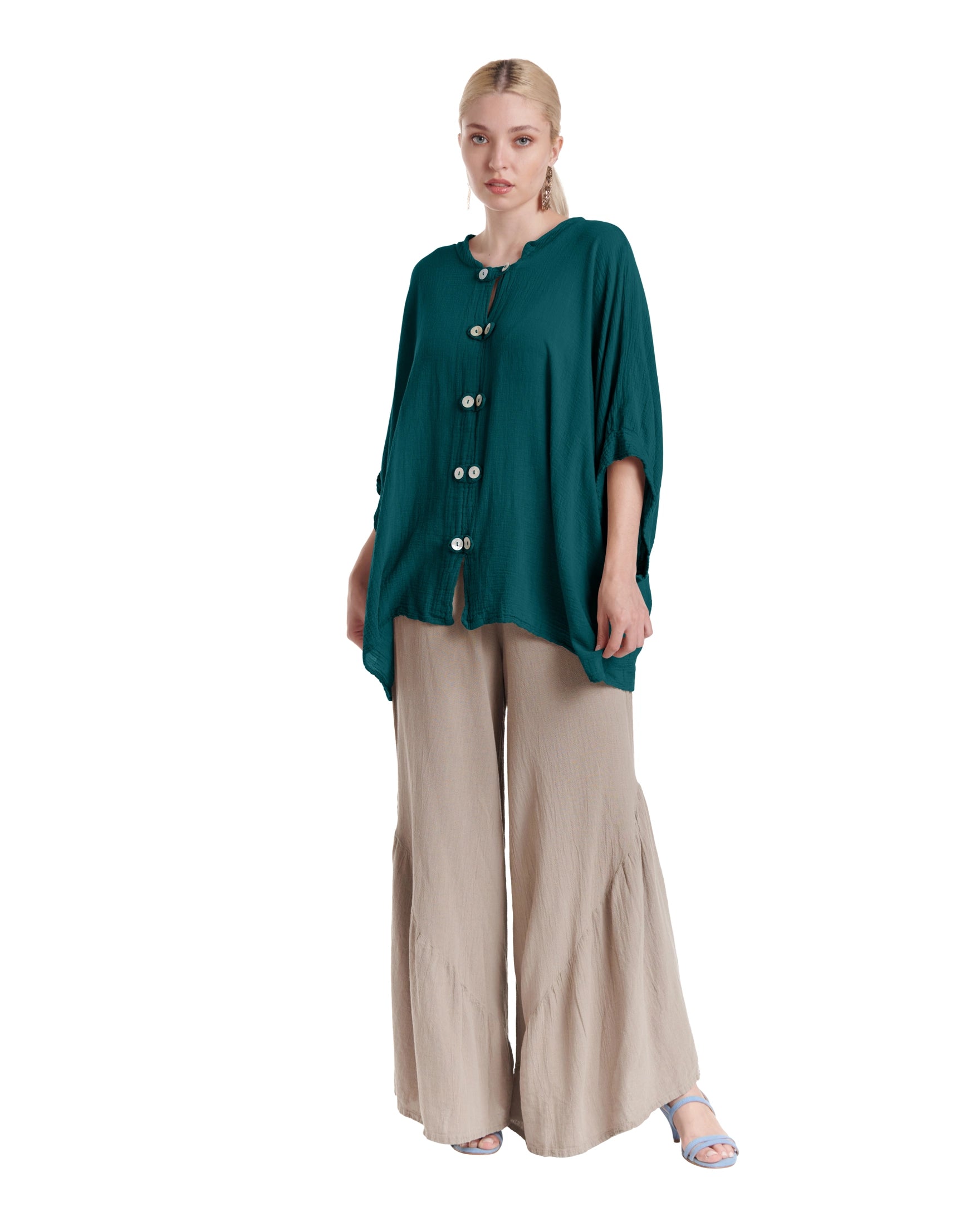 Orient Cotton Gauze Blouse-Oh My Gauze