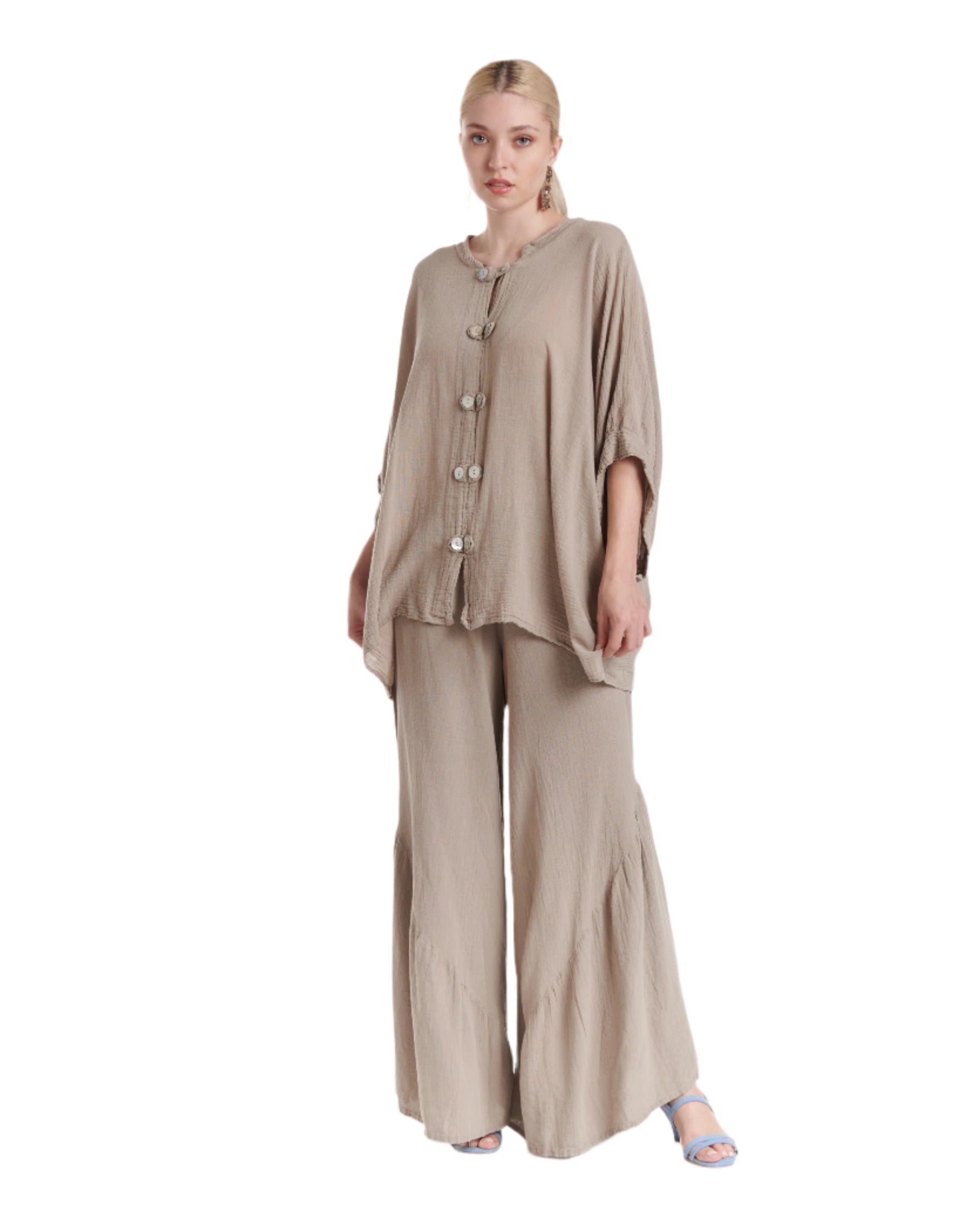 Orient Cotton Gauze Blouse-Oh My Gauze