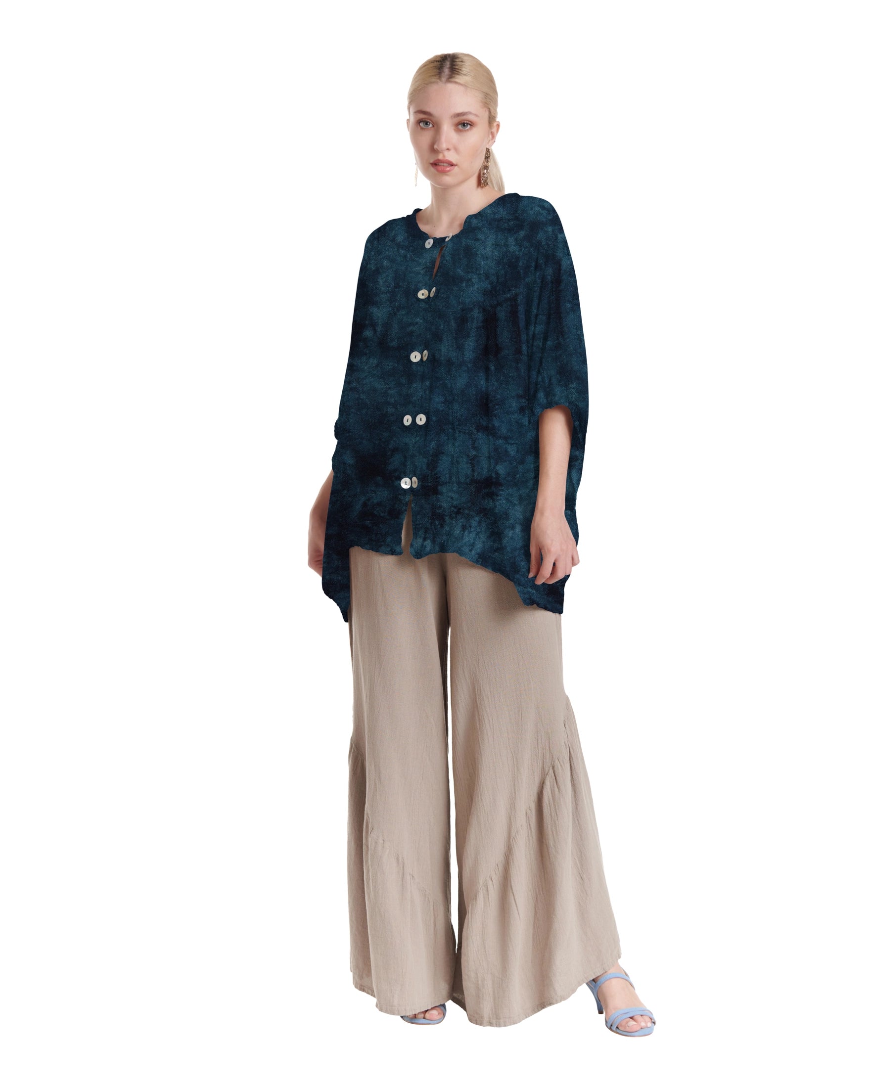 Orient Cotton Gauze Blouse-Oh My Gauze