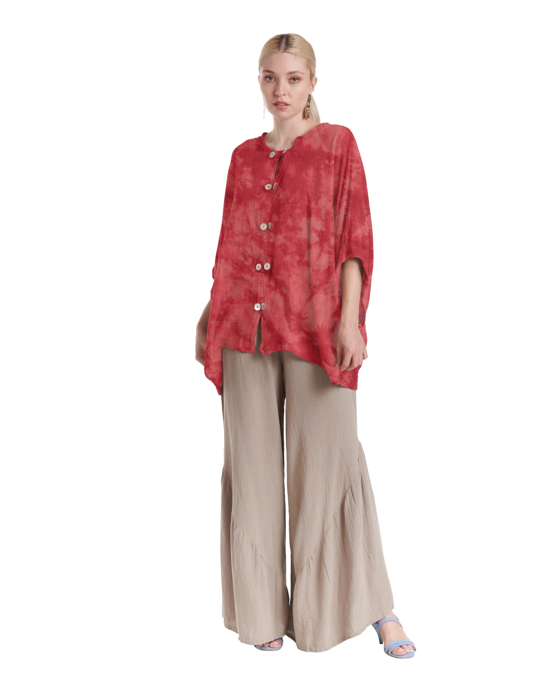 Orient Cotton Gauze Blouse-Oh My Gauze