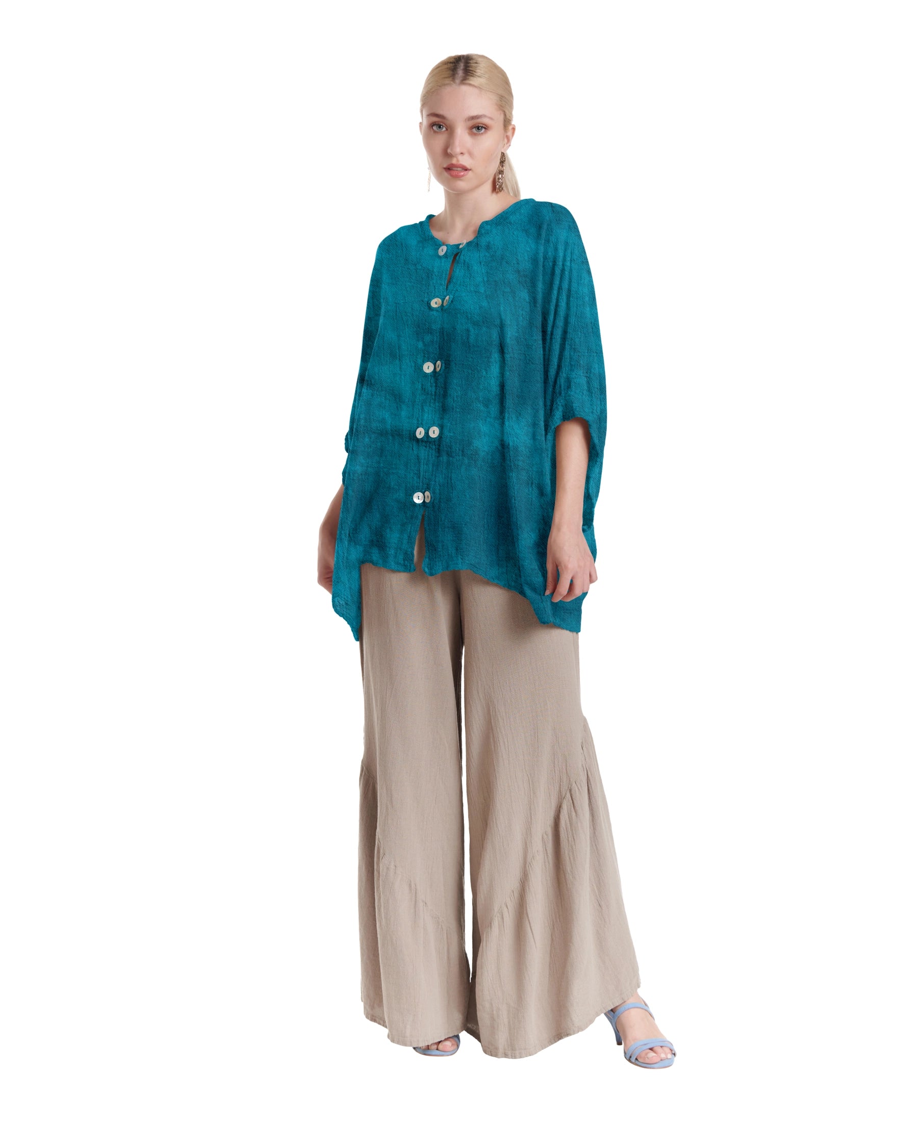 Orient Cotton Gauze Blouse-Oh My Gauze