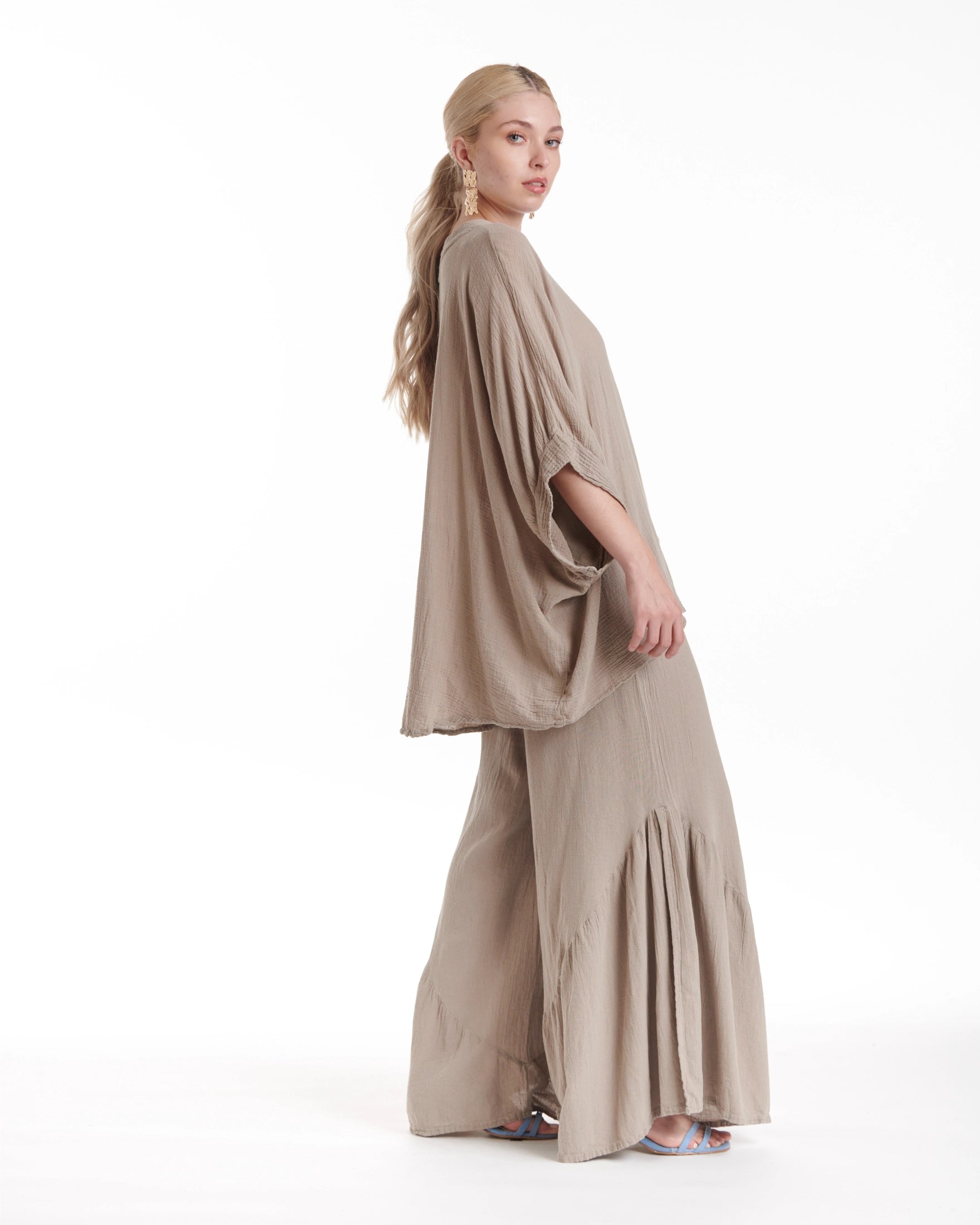 Orient Cotton Gauze Blouse-Oh My Gauze