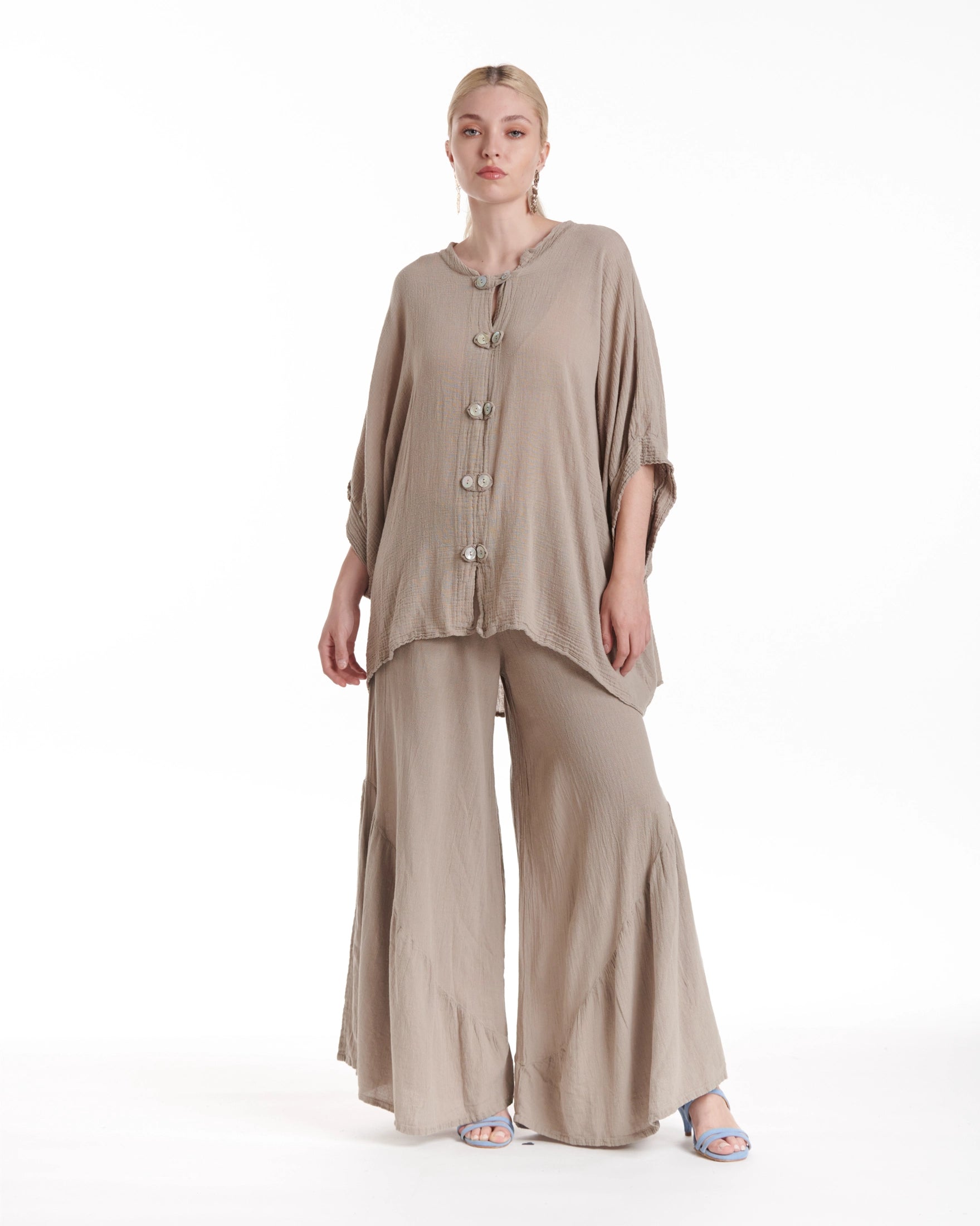 Orient Cotton Gauze Blouse-Oh My Gauze