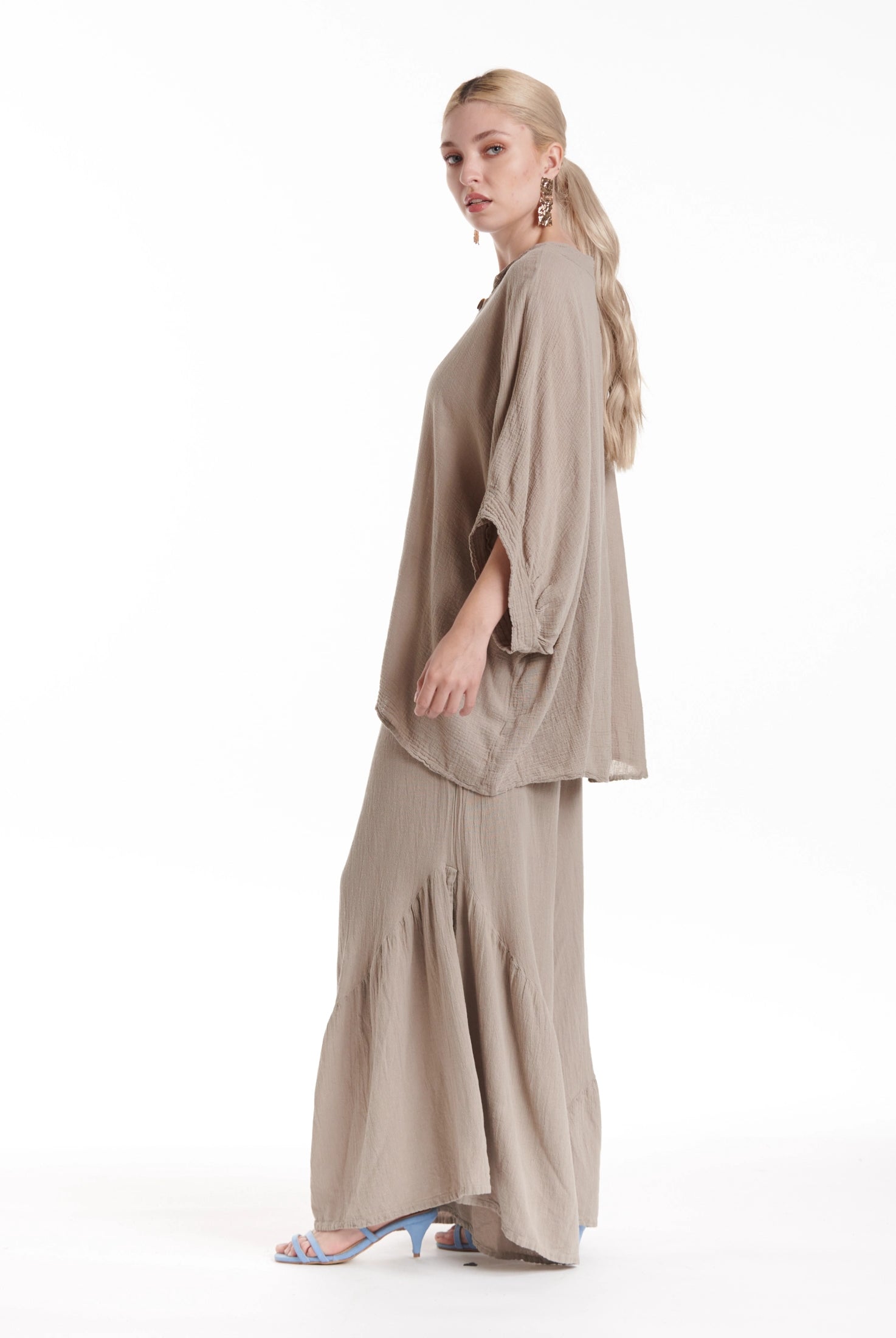 Orient Cotton Gauze Blouse-Oh My Gauze