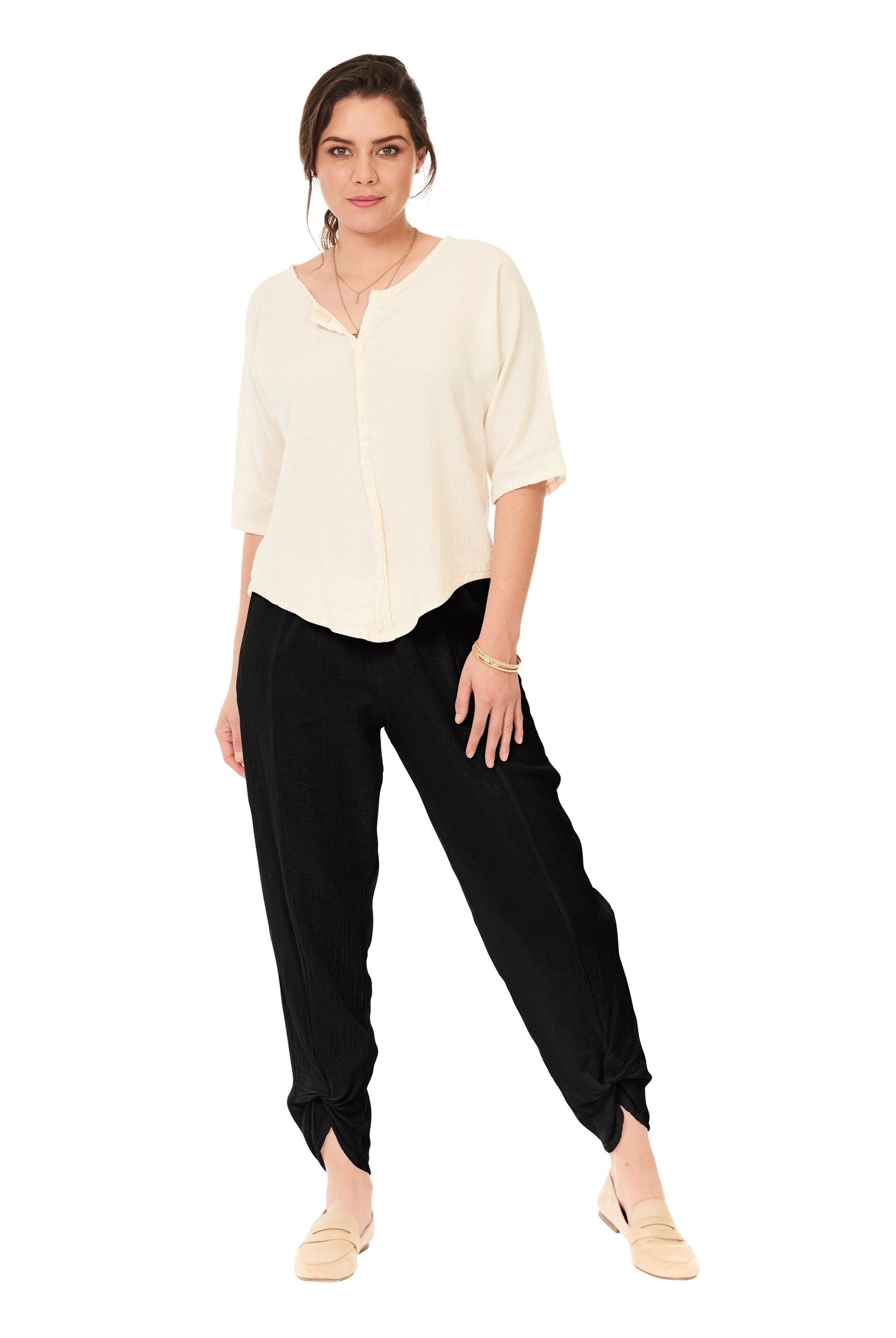 Zoey Cotton Gauze Pants-Oh My Gauze