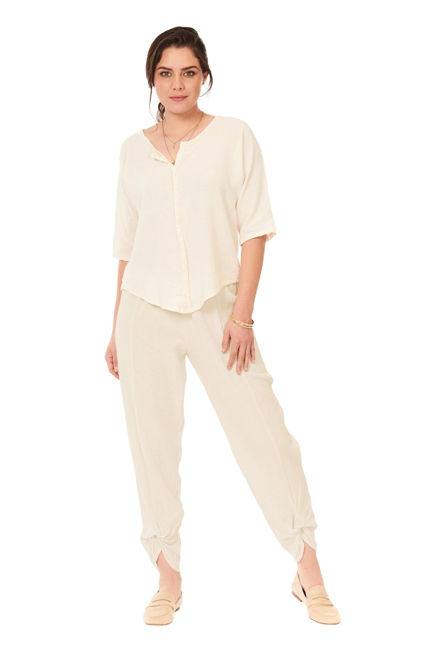 Zoey Cotton Gauze Pants-Oh My Gauze