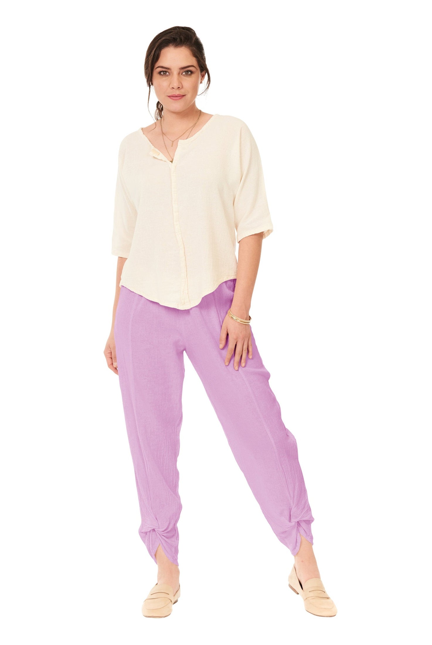 Zoey Cotton Gauze Pants-Oh My Gauze