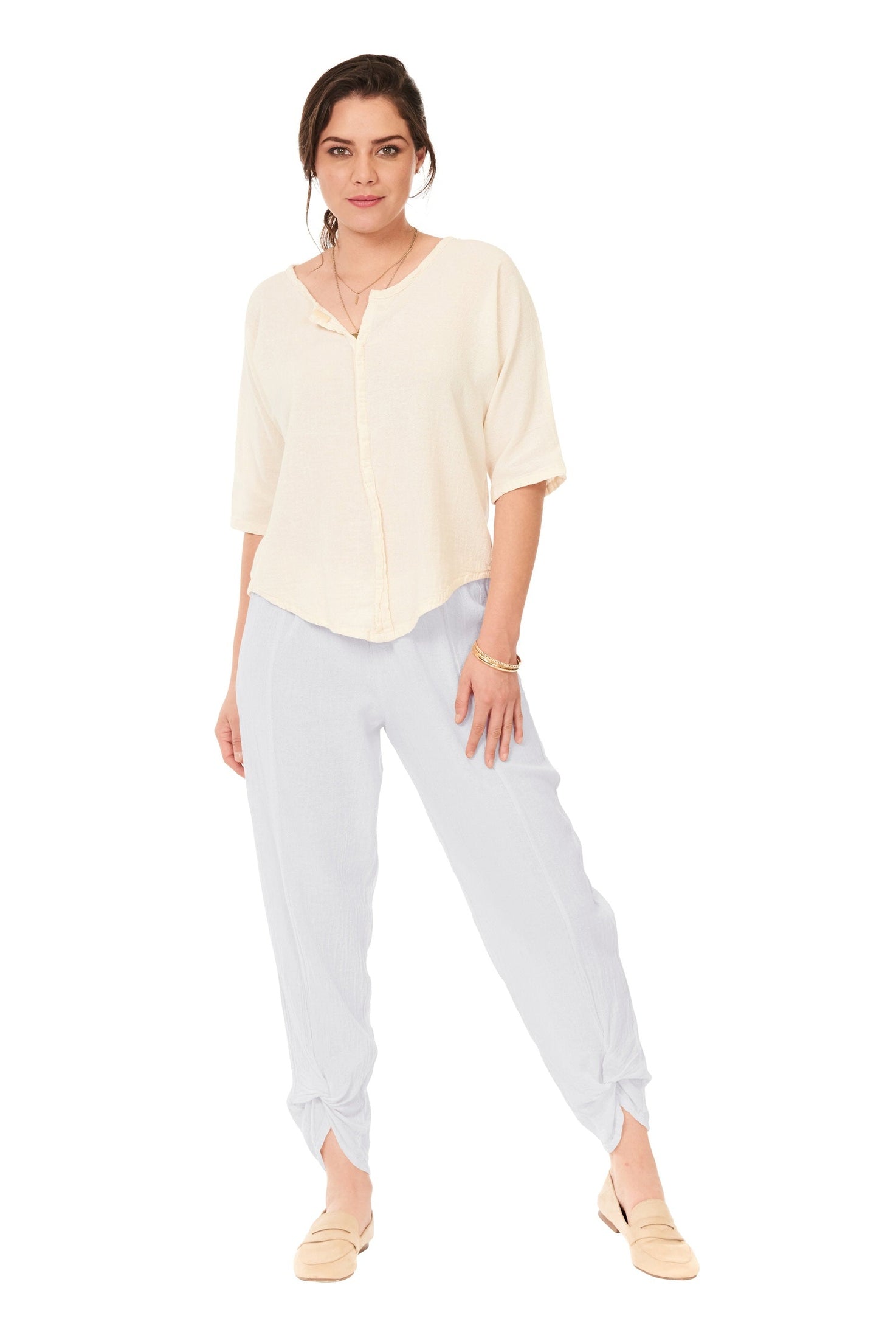 Zoey Cotton Gauze Pants-Oh My Gauze