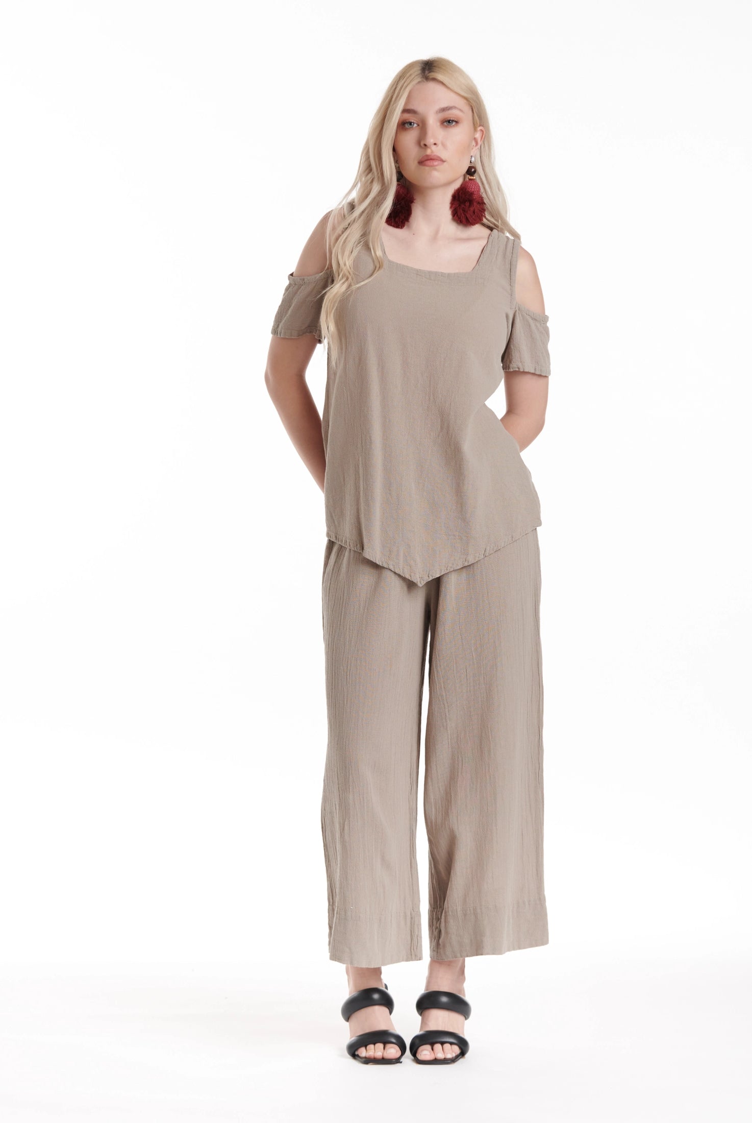 Paula Cotton Gauze Pants-Oh My Gauze