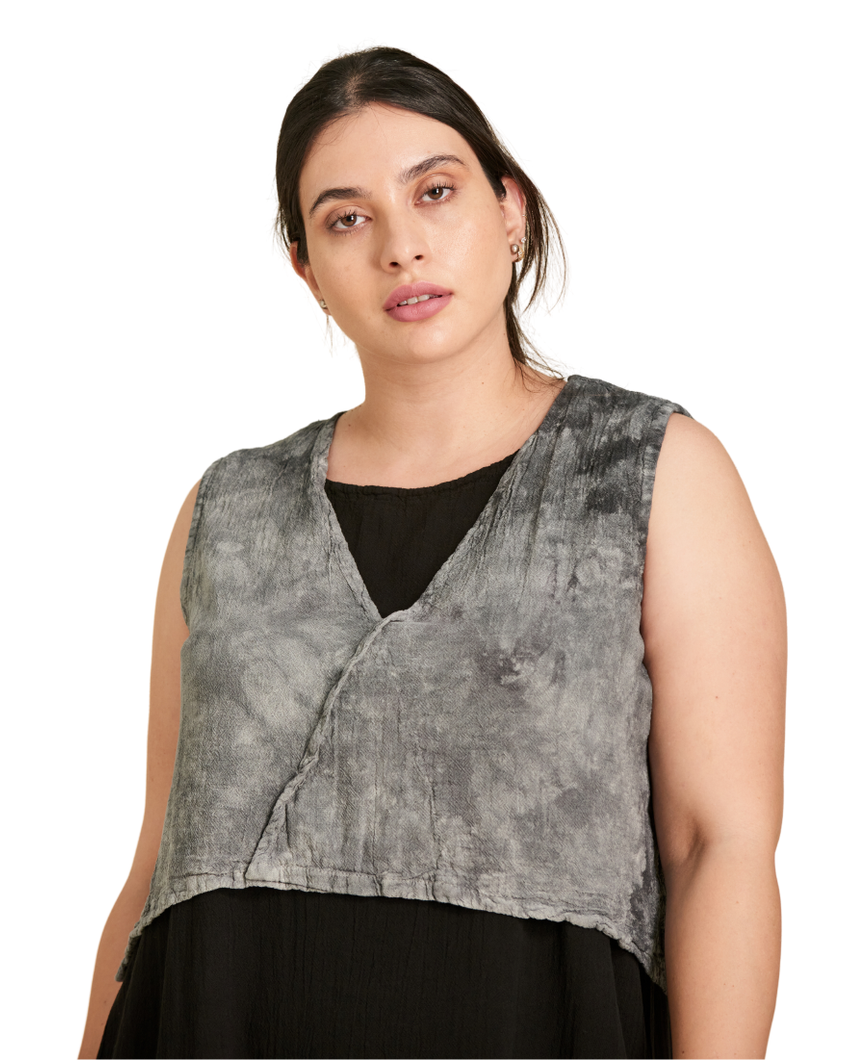 Luisa Crop Cotton Gauze Blouse-Oh My Gauze