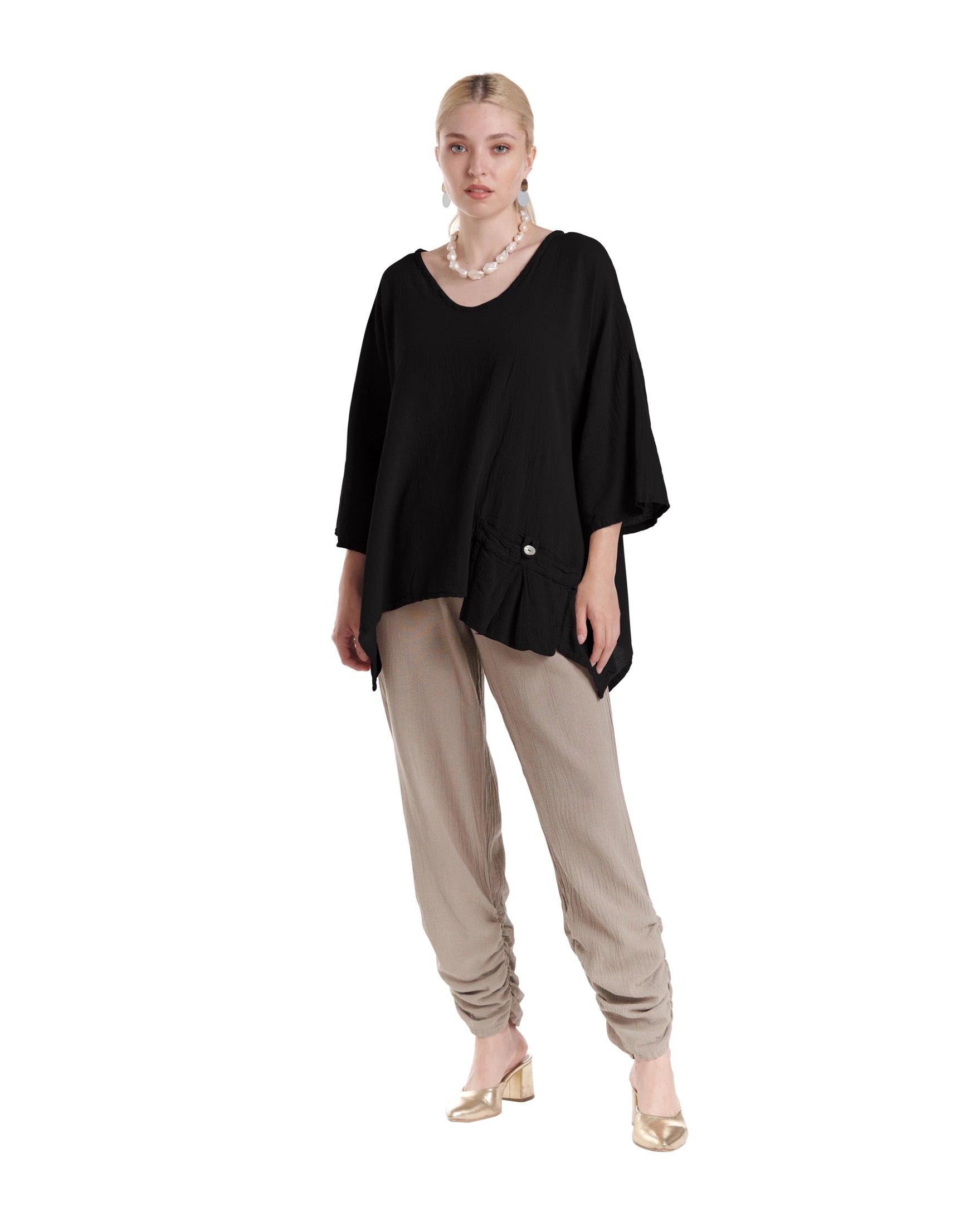 Pocket Blouse-Oh My Gauze