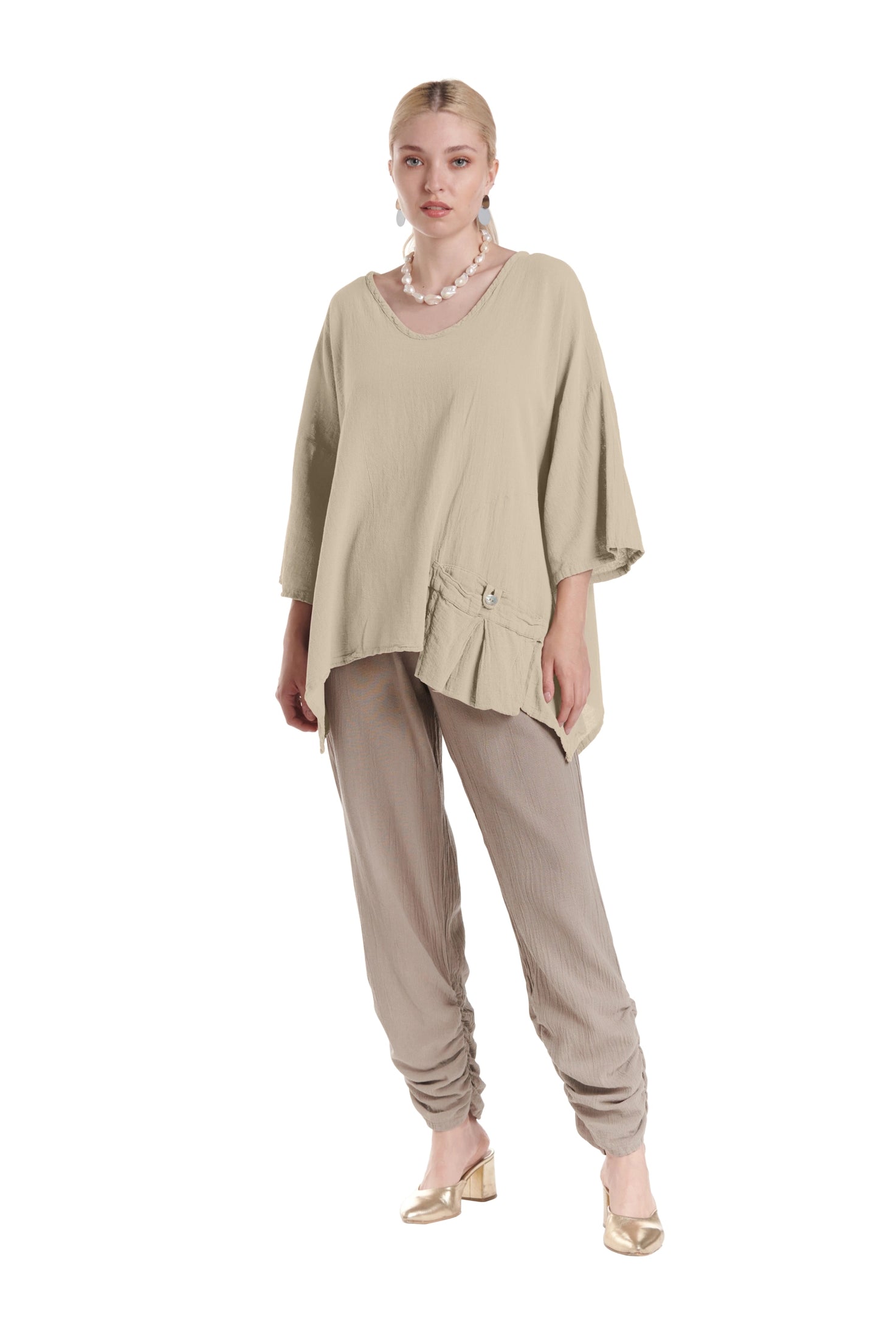 Pocket Blouse-Oh My Gauze