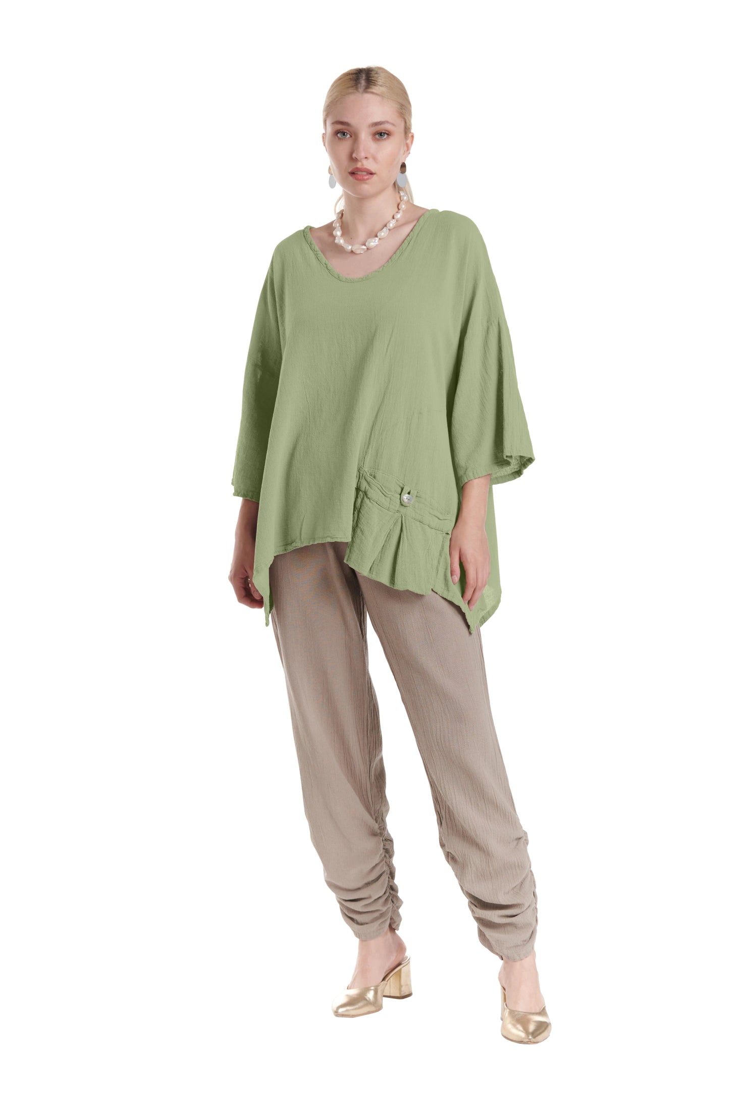 Pocket Blouse-Oh My Gauze