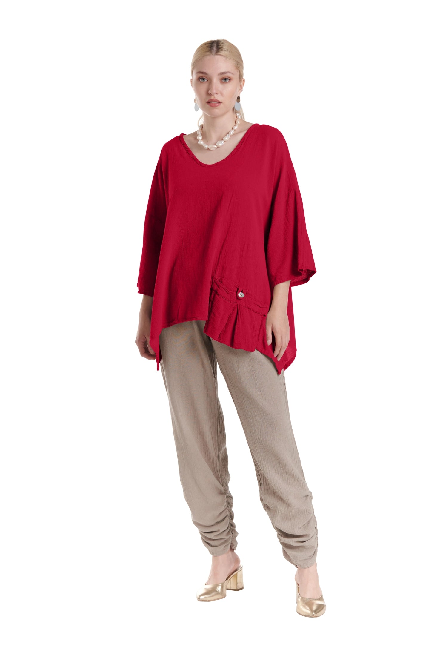 Pocket Blouse-Oh My Gauze