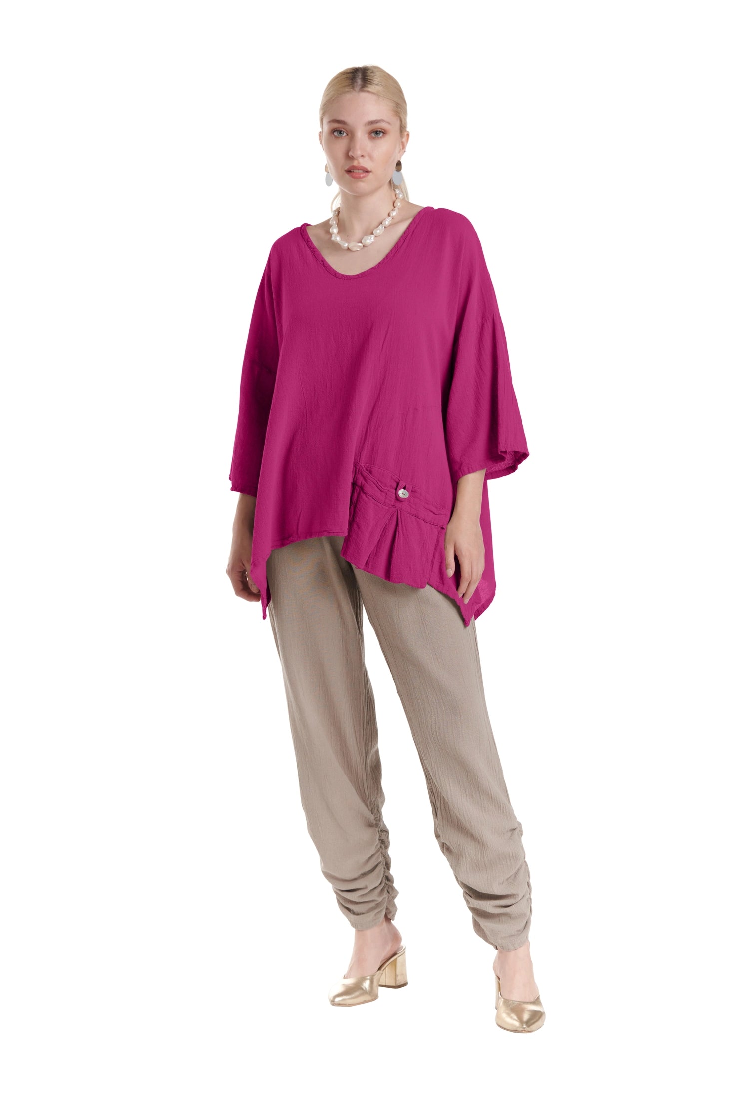 Pocket Blouse-Oh My Gauze