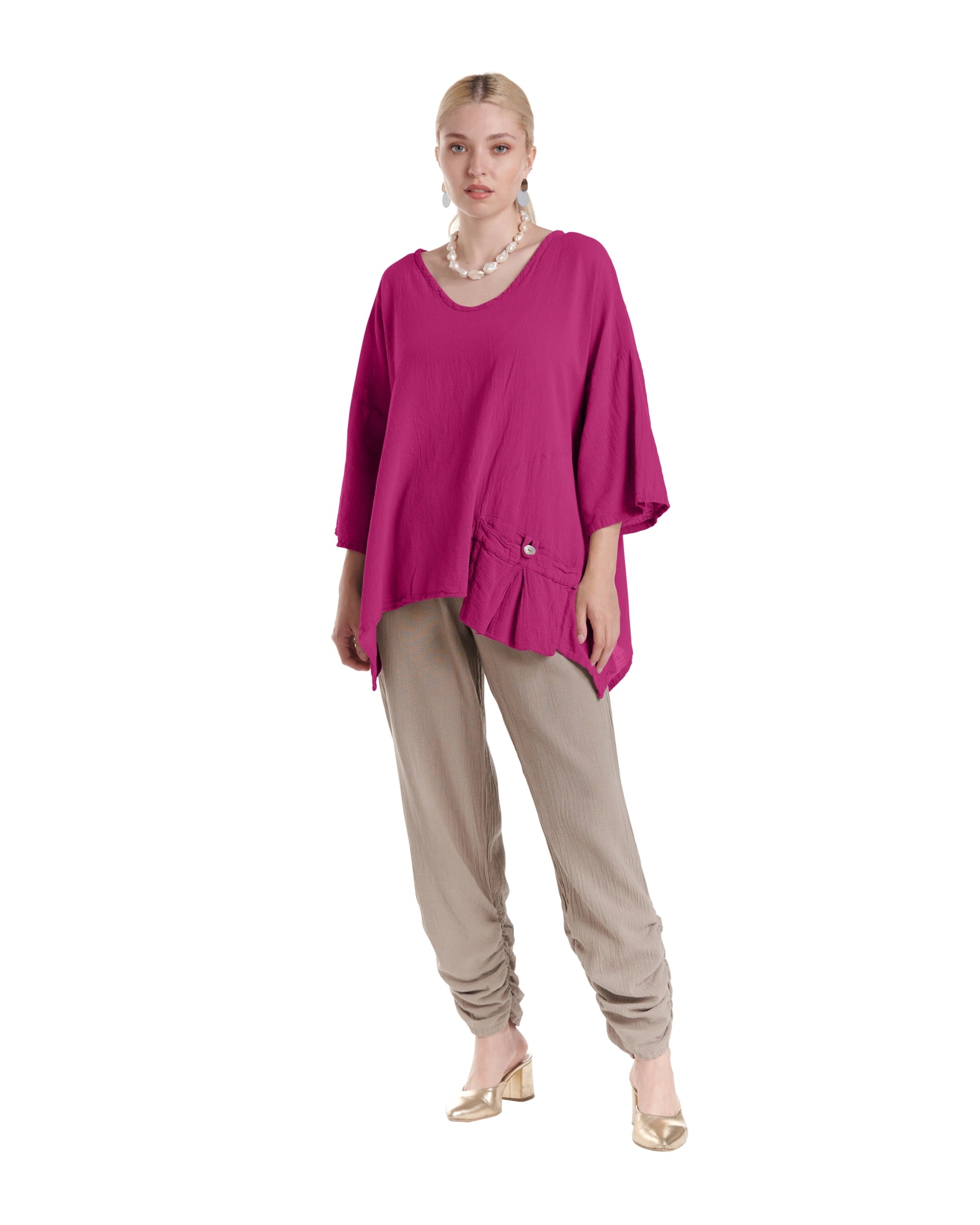 Pocket Blouse-Oh My Gauze