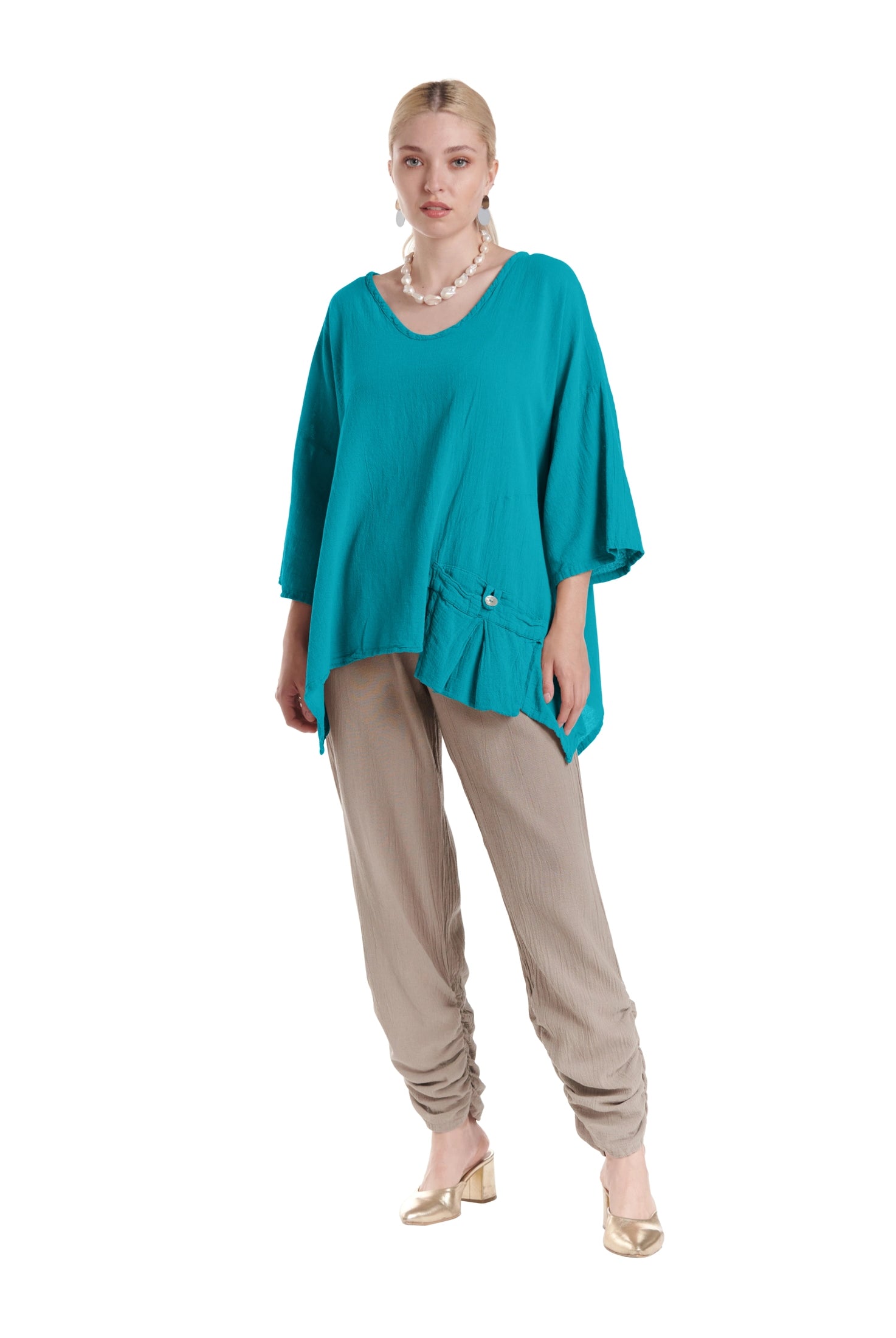 Pocket Blouse-Oh My Gauze