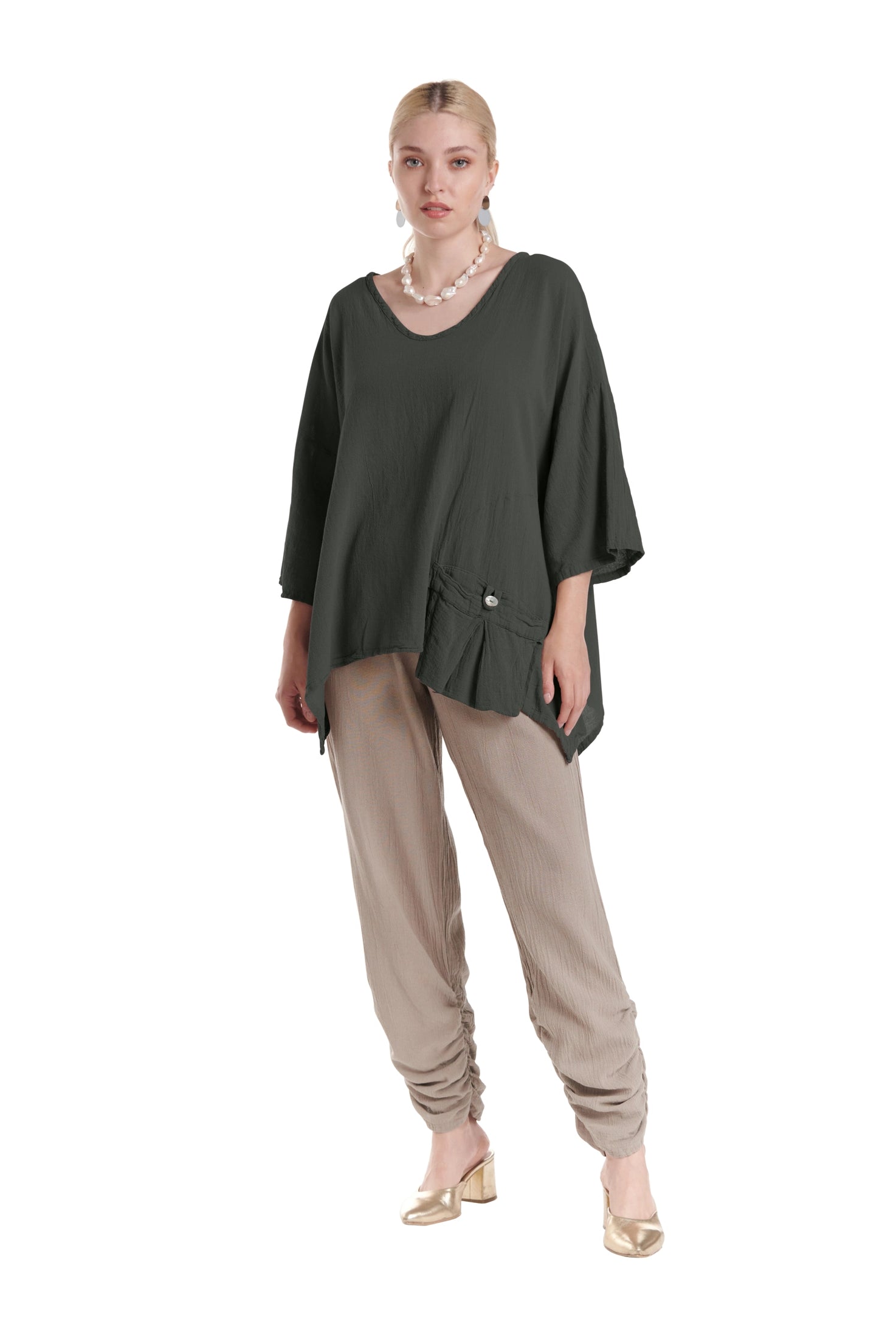 Pocket Blouse-Oh My Gauze