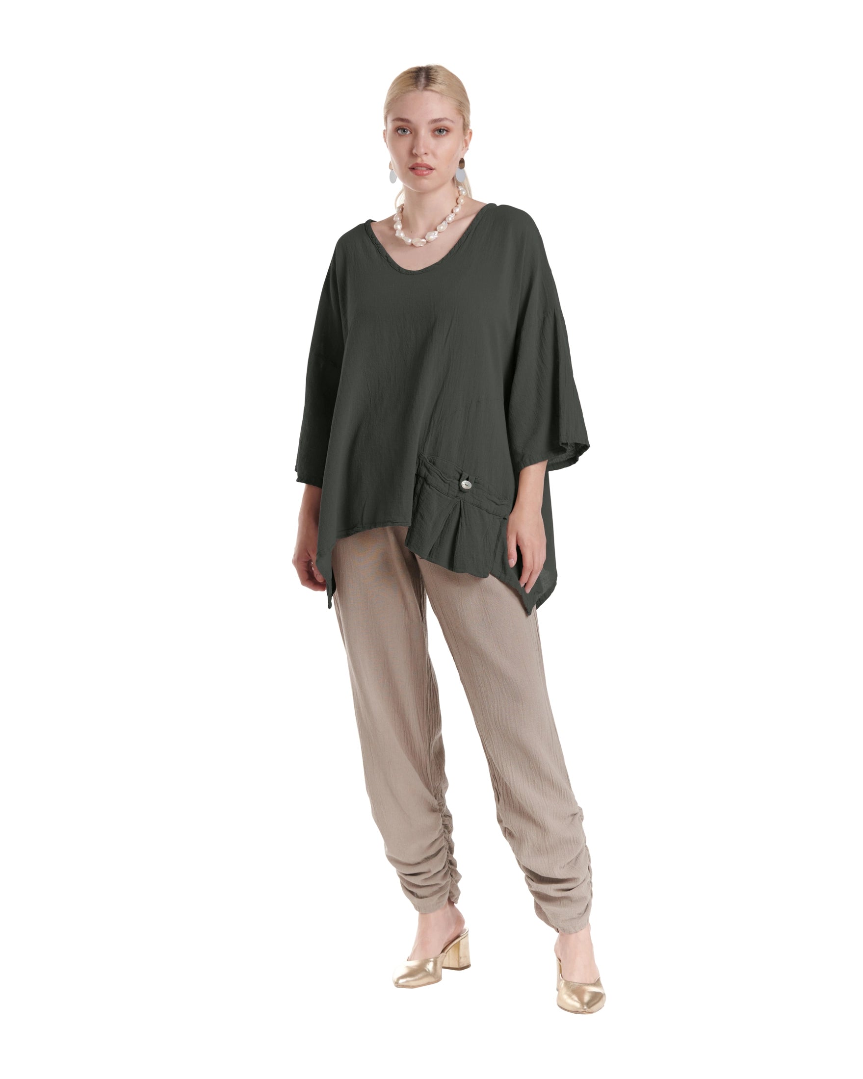 Pocket Blouse-Oh My Gauze