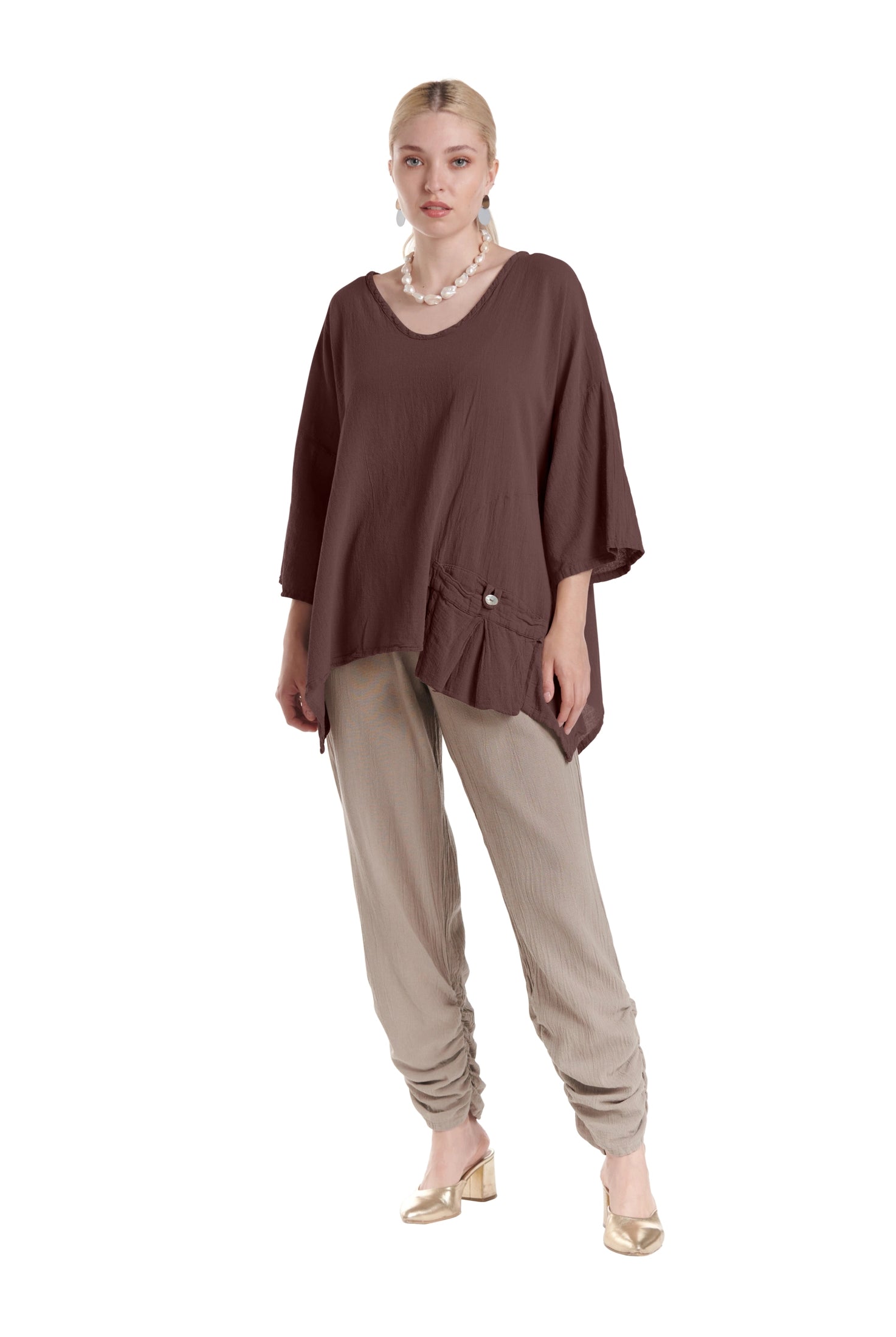 Pocket Blouse-Oh My Gauze