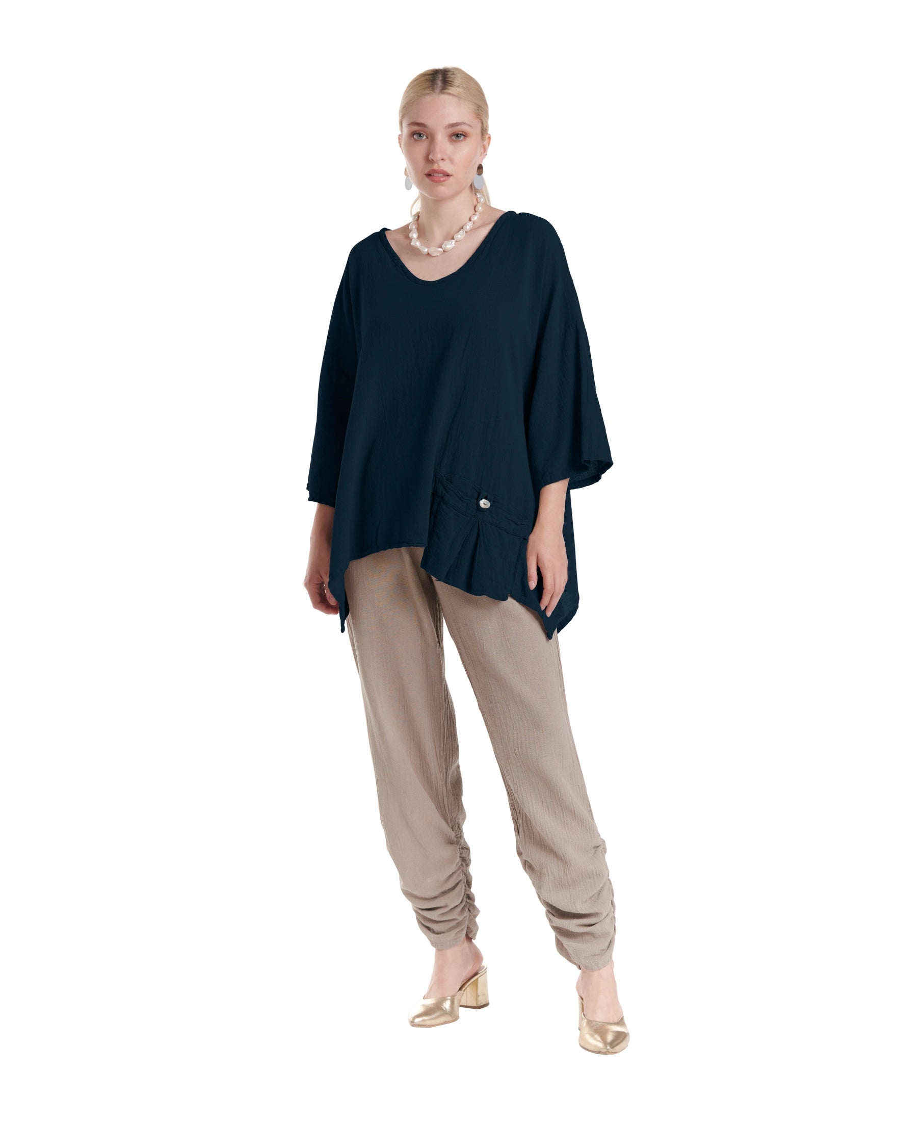 Pocket Blouse-Oh My Gauze