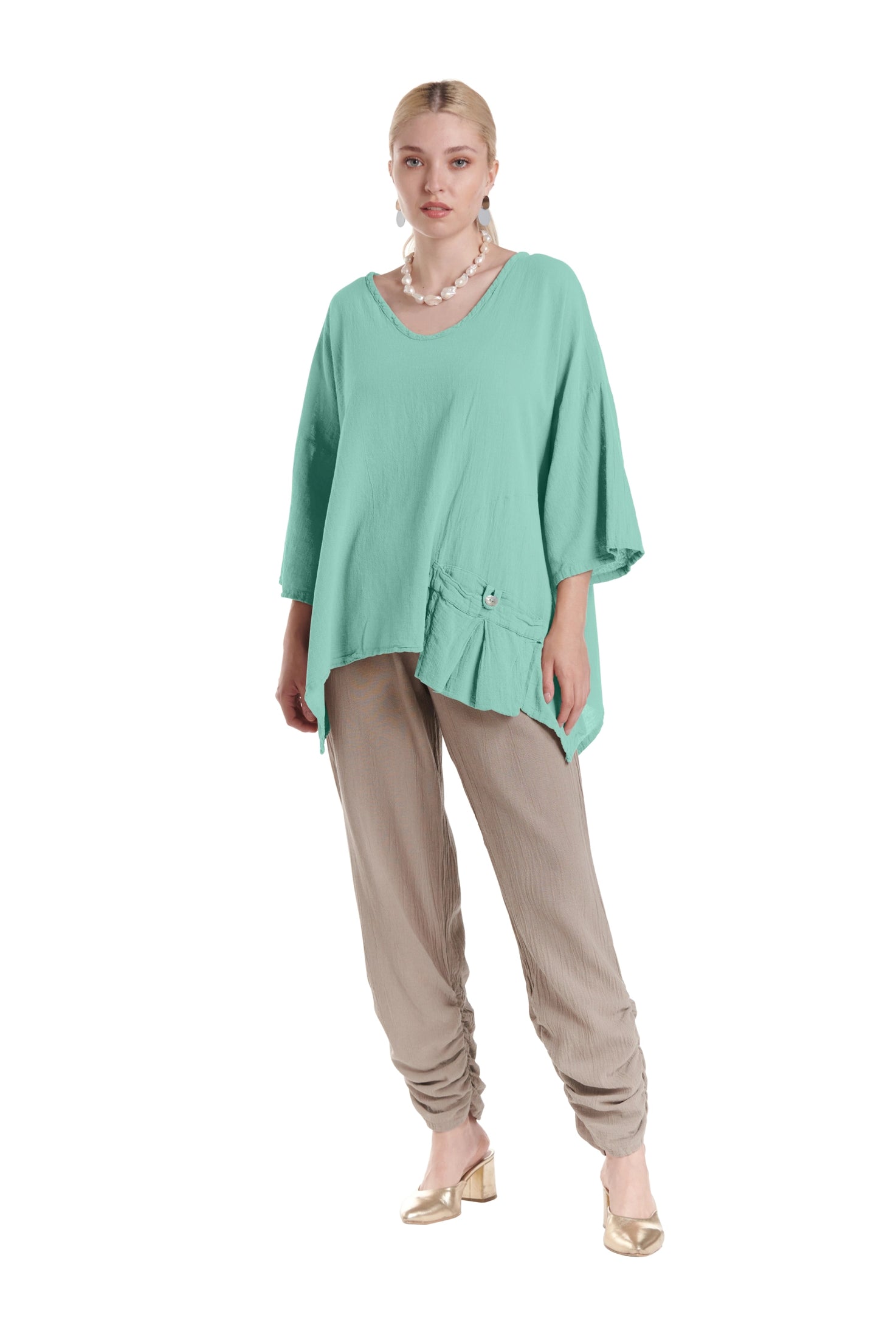 Pocket Blouse-Oh My Gauze