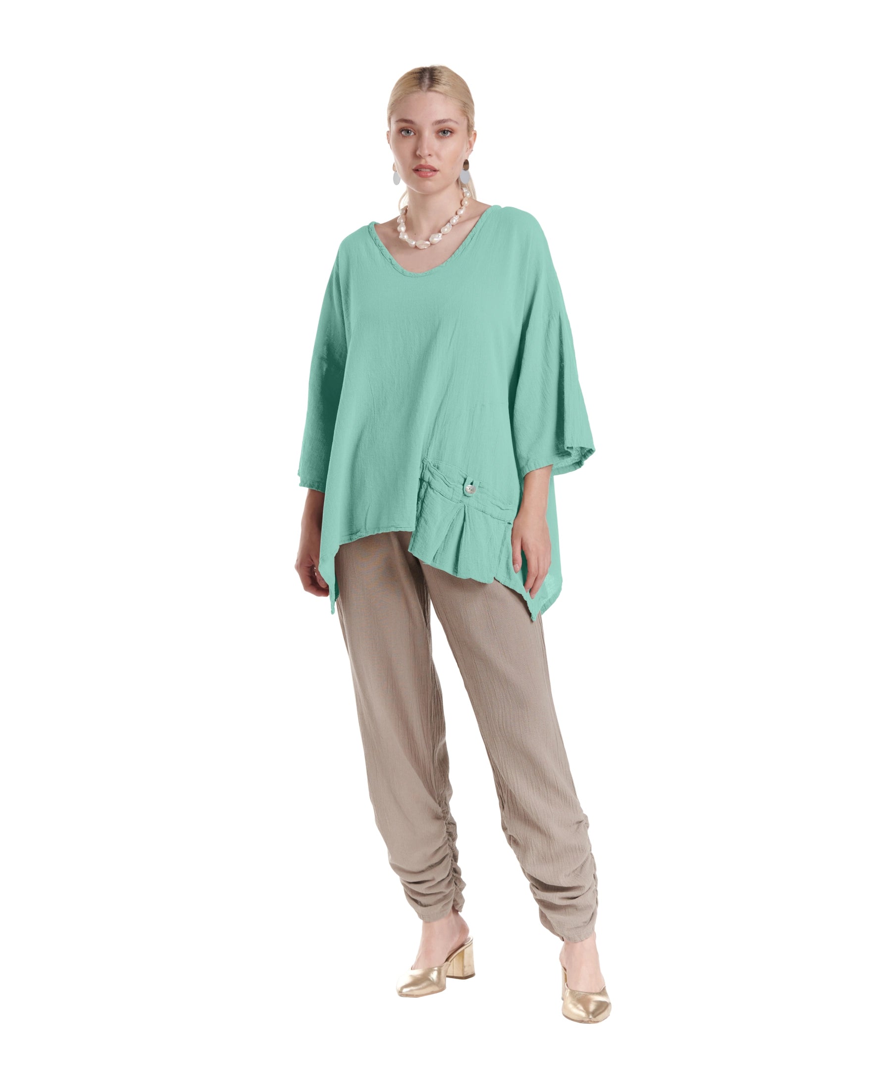 Pocket Blouse-Oh My Gauze