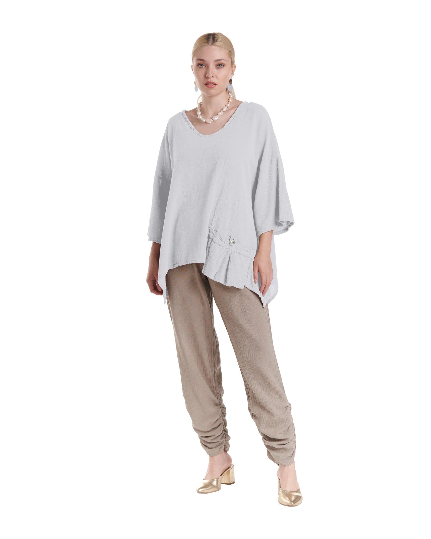 Pocket Blouse-Oh My Gauze