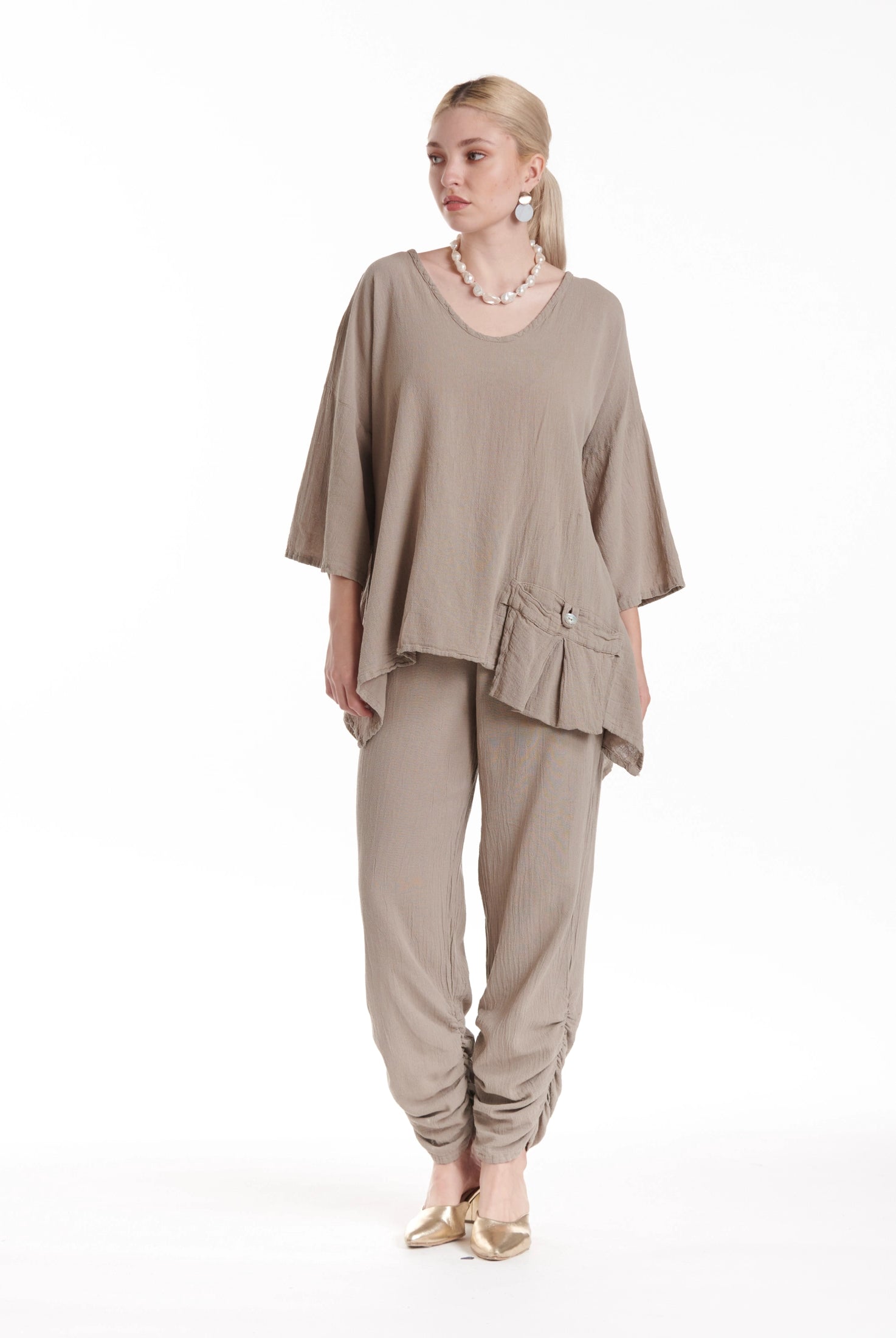 Pocket Blouse-Oh My Gauze