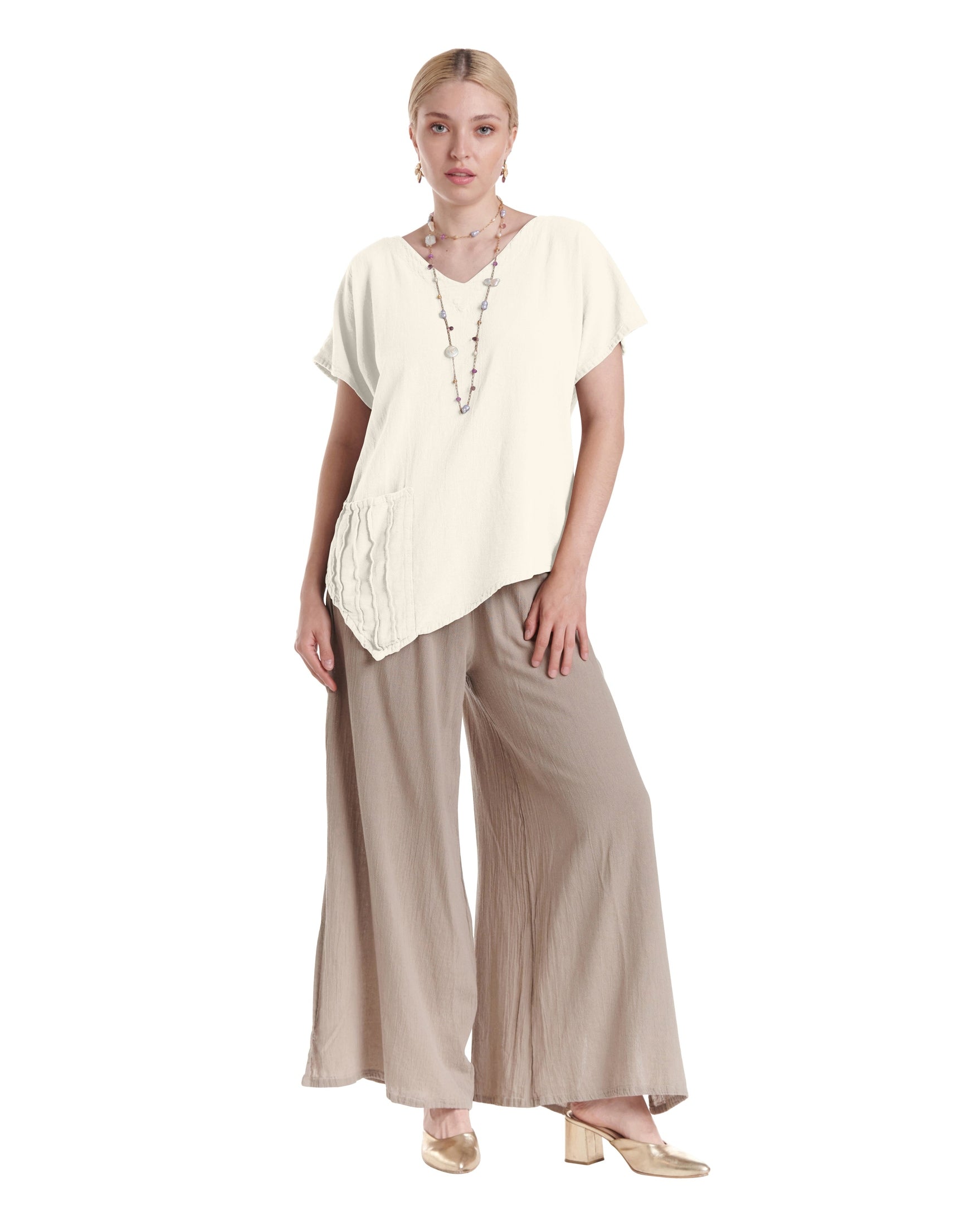 Polly Cotton Gauze Blouse-Oh My Gauze