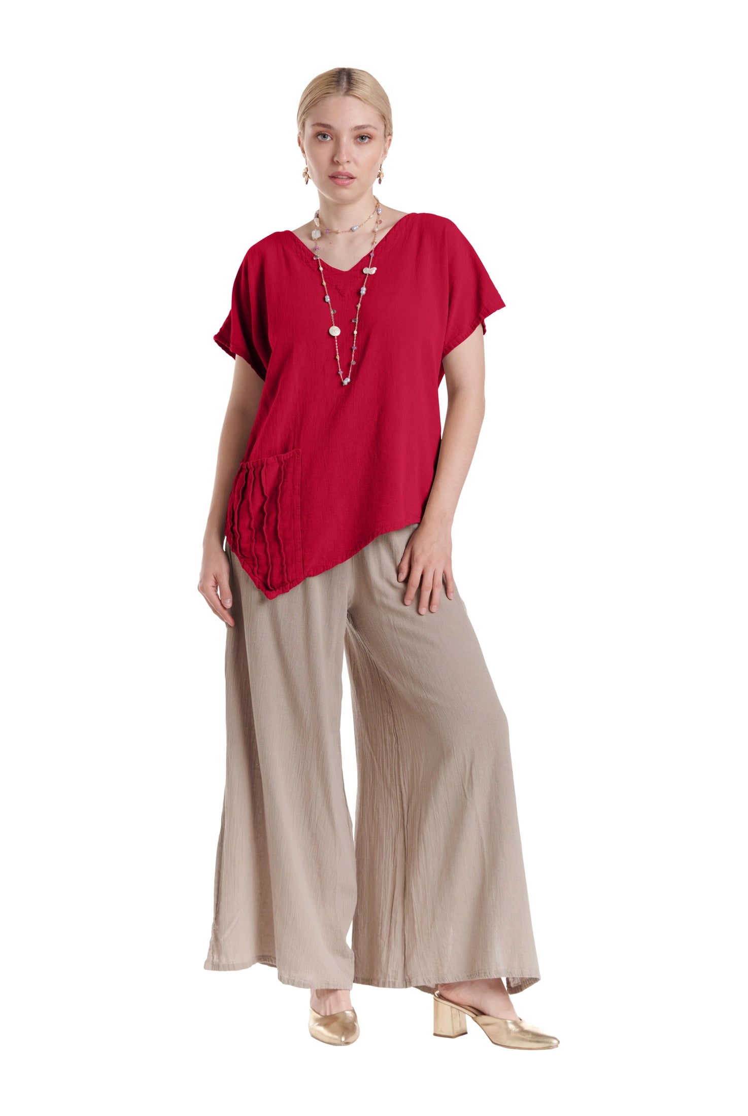 Polly Cotton Gauze Blouse-Oh My Gauze