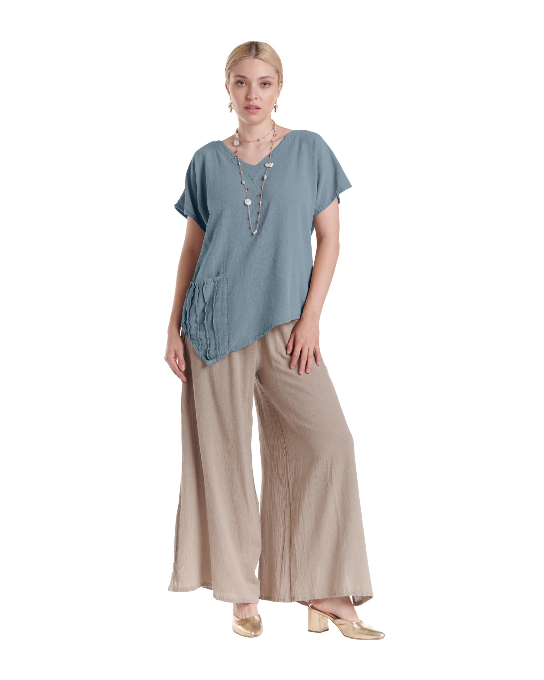 Polly Cotton Gauze Blouse-Oh My Gauze