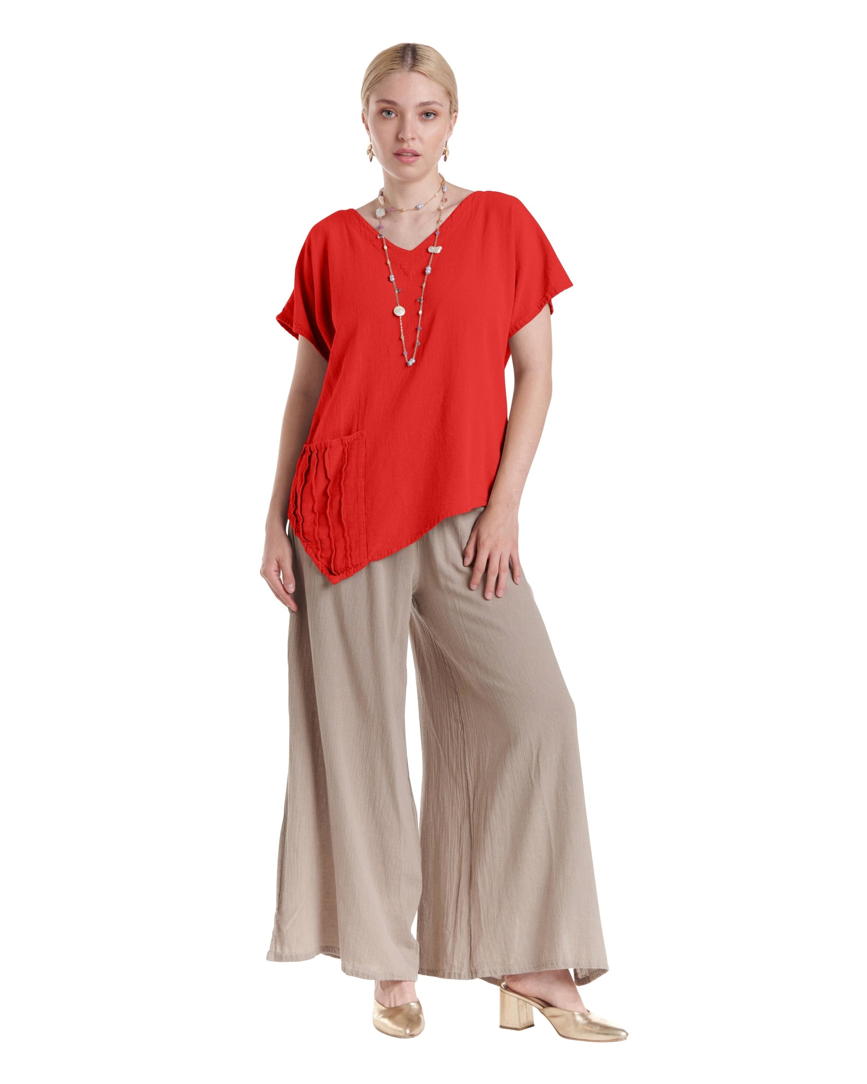 Polly Cotton Gauze Blouse-Oh My Gauze