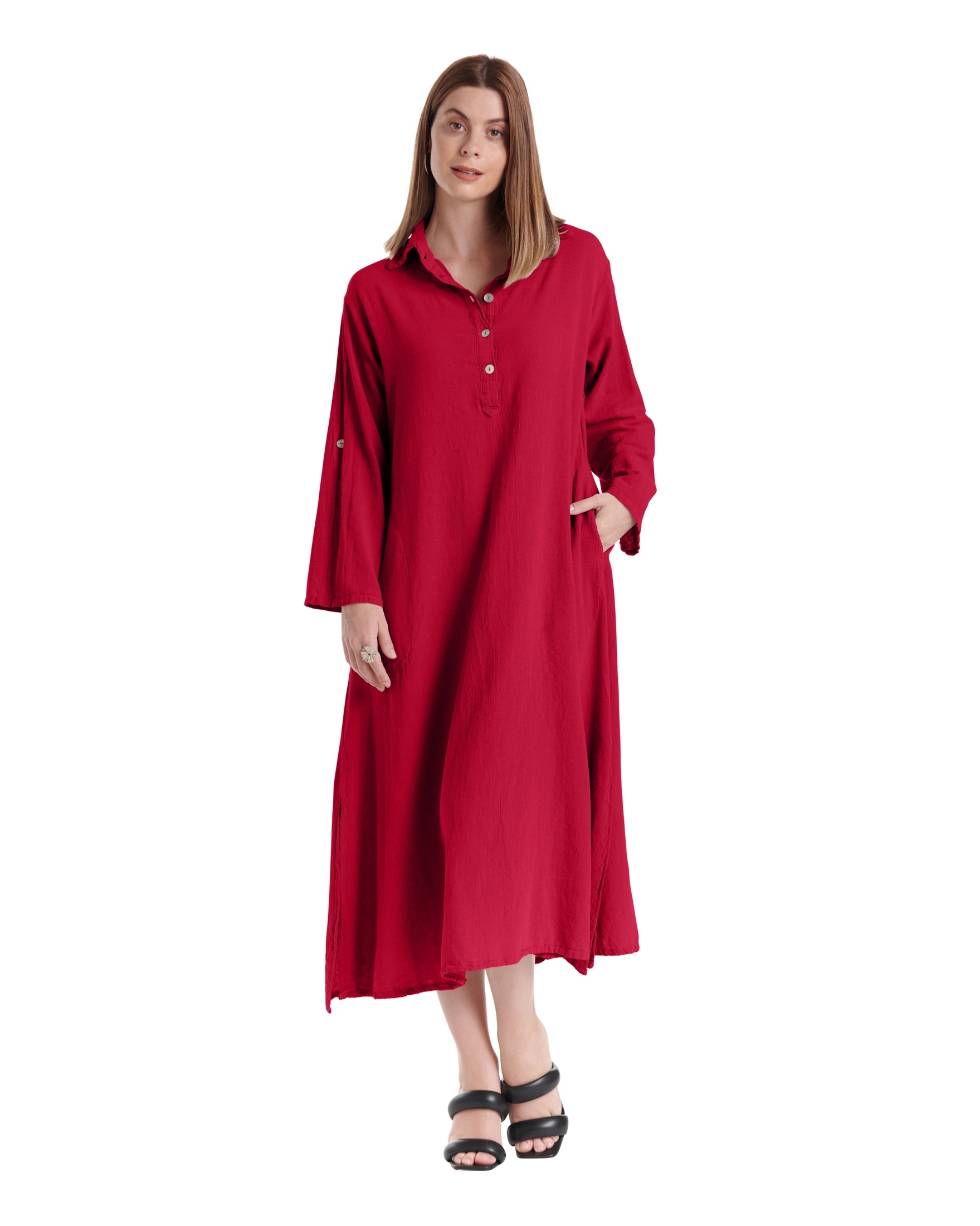 River Cotton Gauze Dress - Final Sale-Oh My Gauze