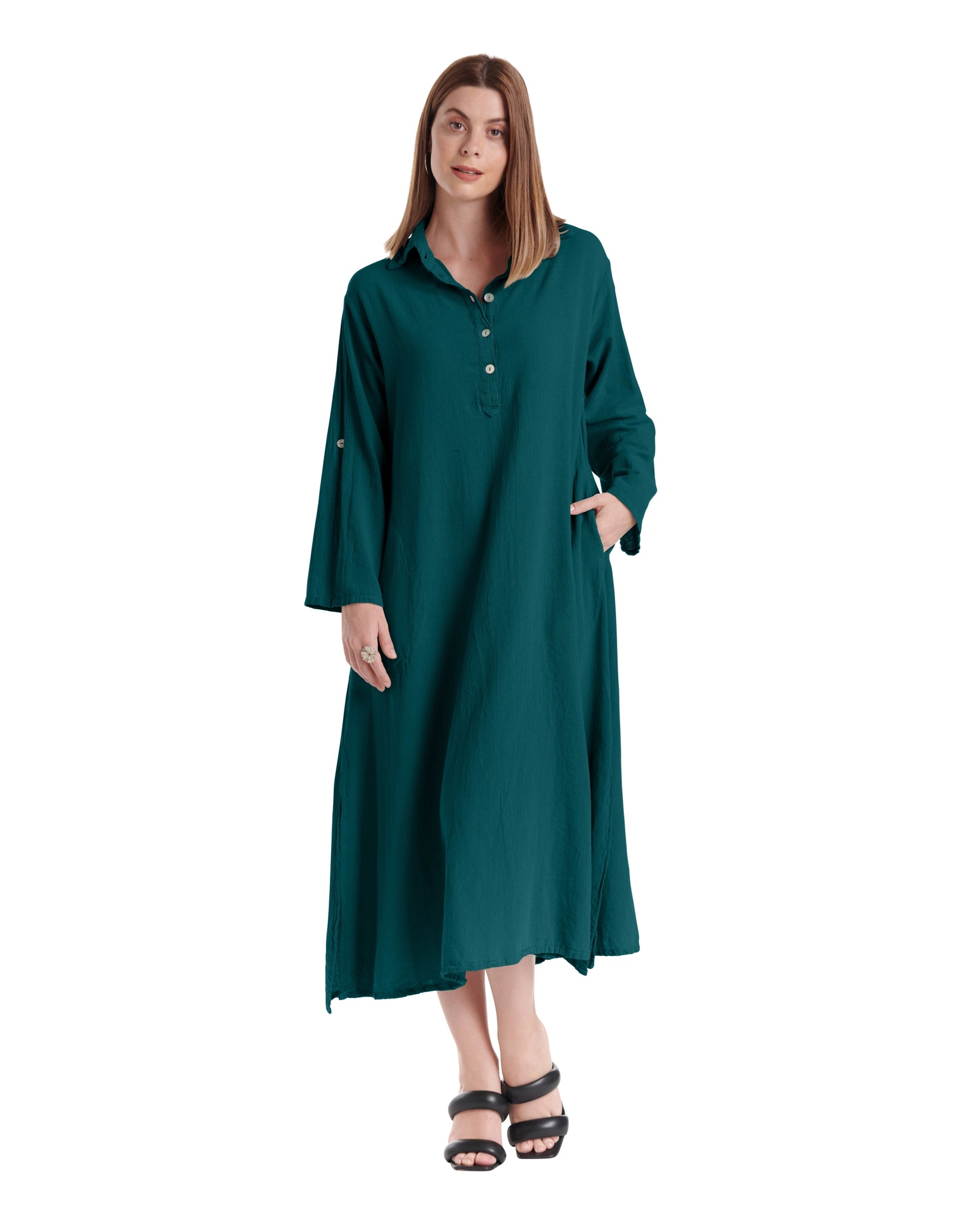 River Cotton Gauze Dress - Final Sale-Oh My Gauze