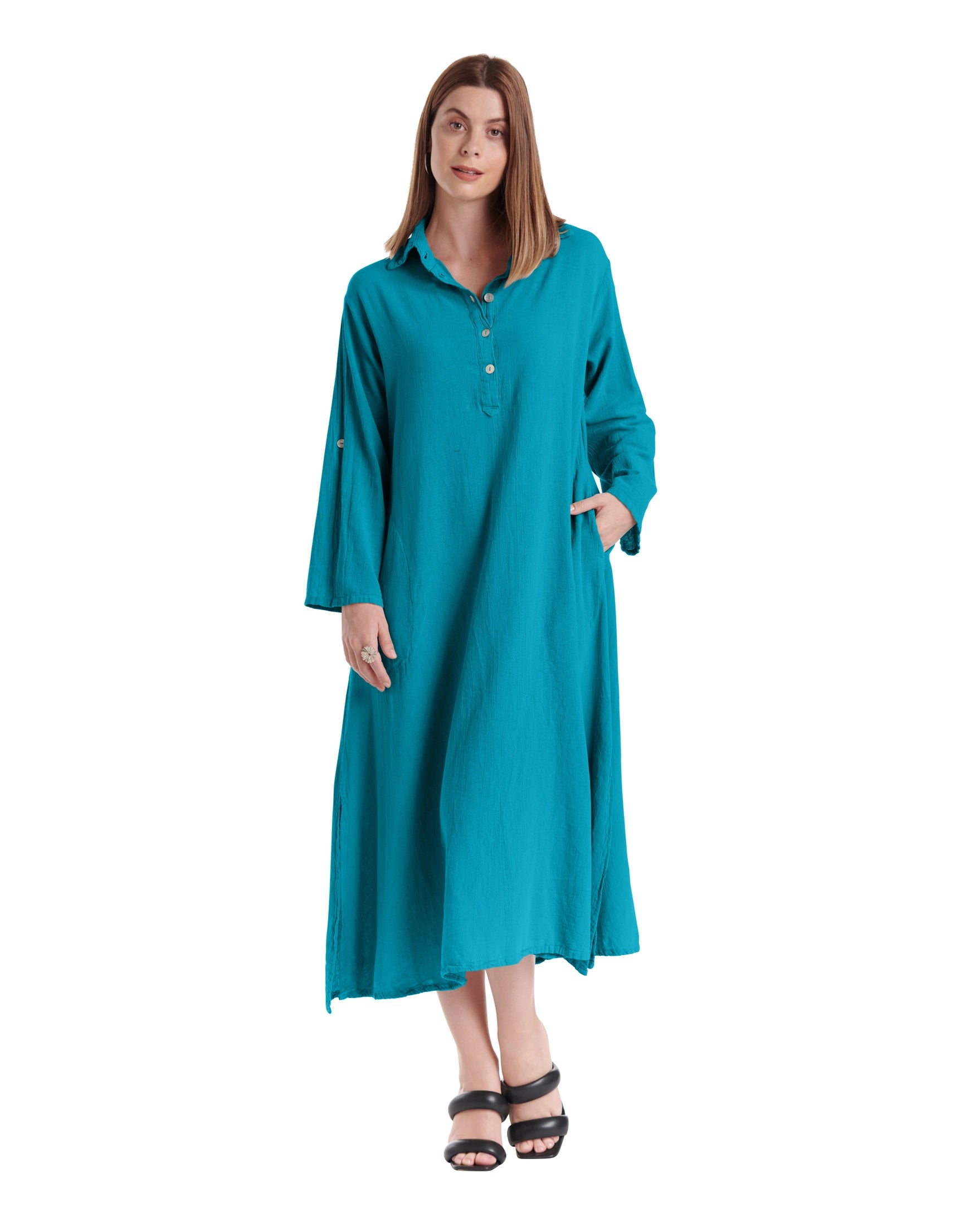River Cotton Gauze Dress - Final Sale-Oh My Gauze