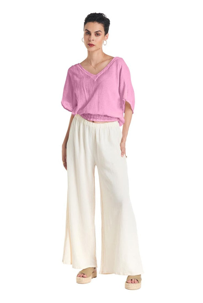 Romane Cotton Gauze Blouse - Final Sale-Oh My Gauze