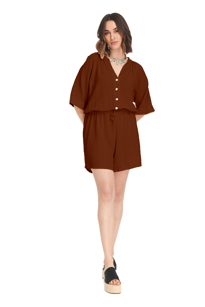 Romper Cotton Gauze Dress – Final Sale-Oh My Gauze