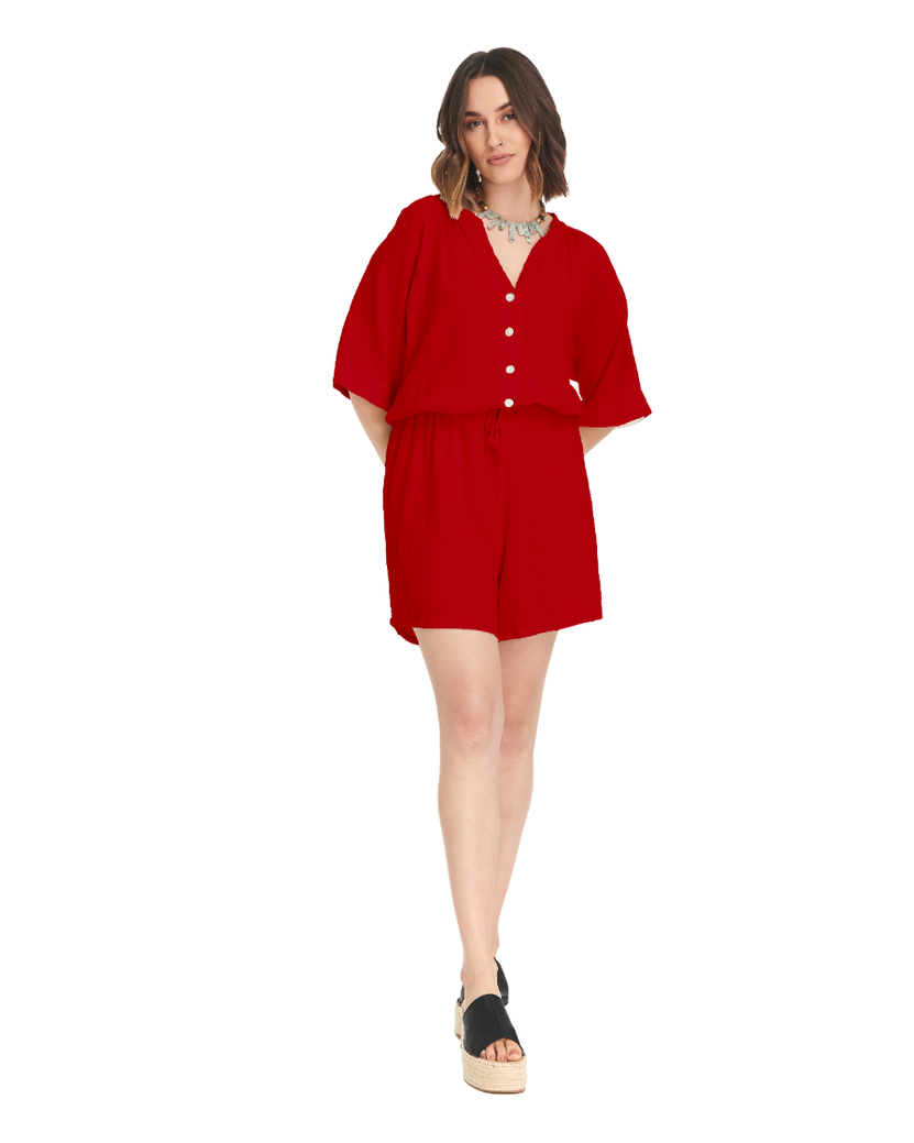 Romper Cotton Gauze Dress – Final Sale-Oh My Gauze