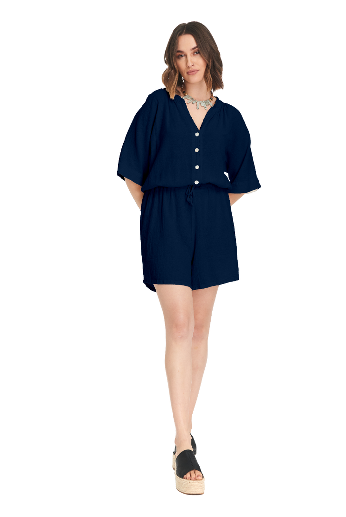 Romper Cotton Gauze Dress – Final Sale-Oh My Gauze