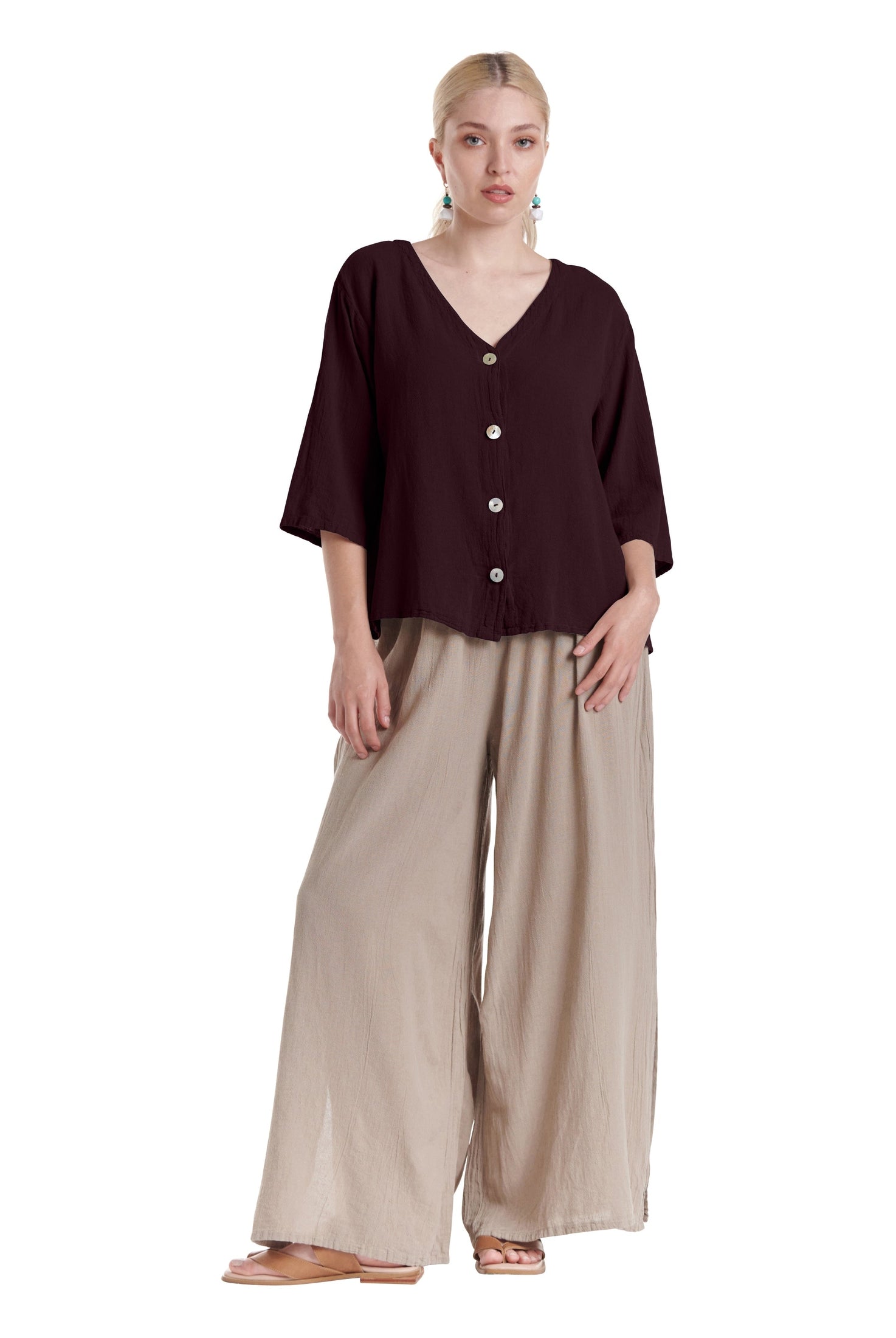 Ronie Cotton Gauze Blouse-Oh My Gauze